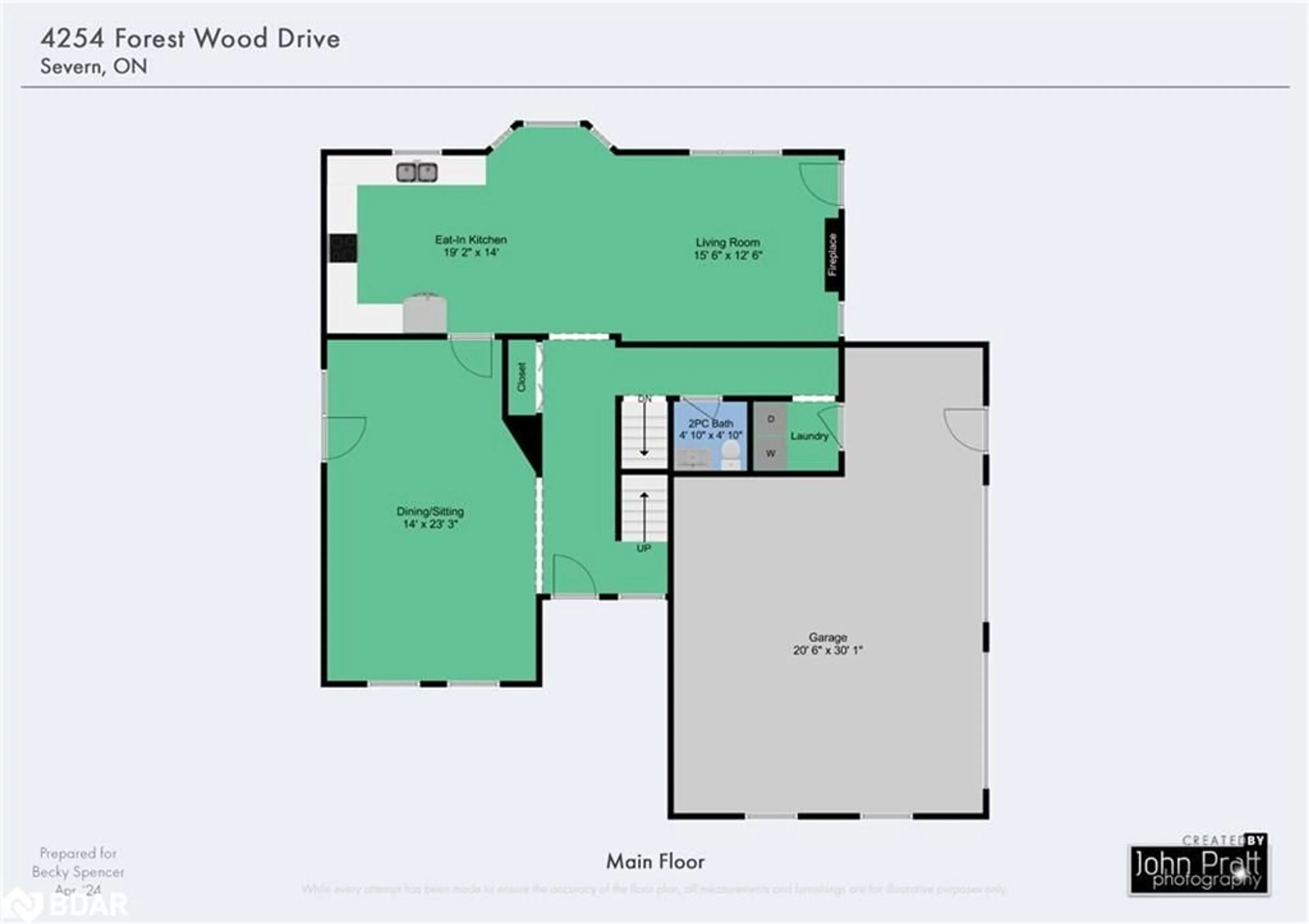 Floor plan for 4254 Forest Wood Dr, Severn Ontario L3V 6H3