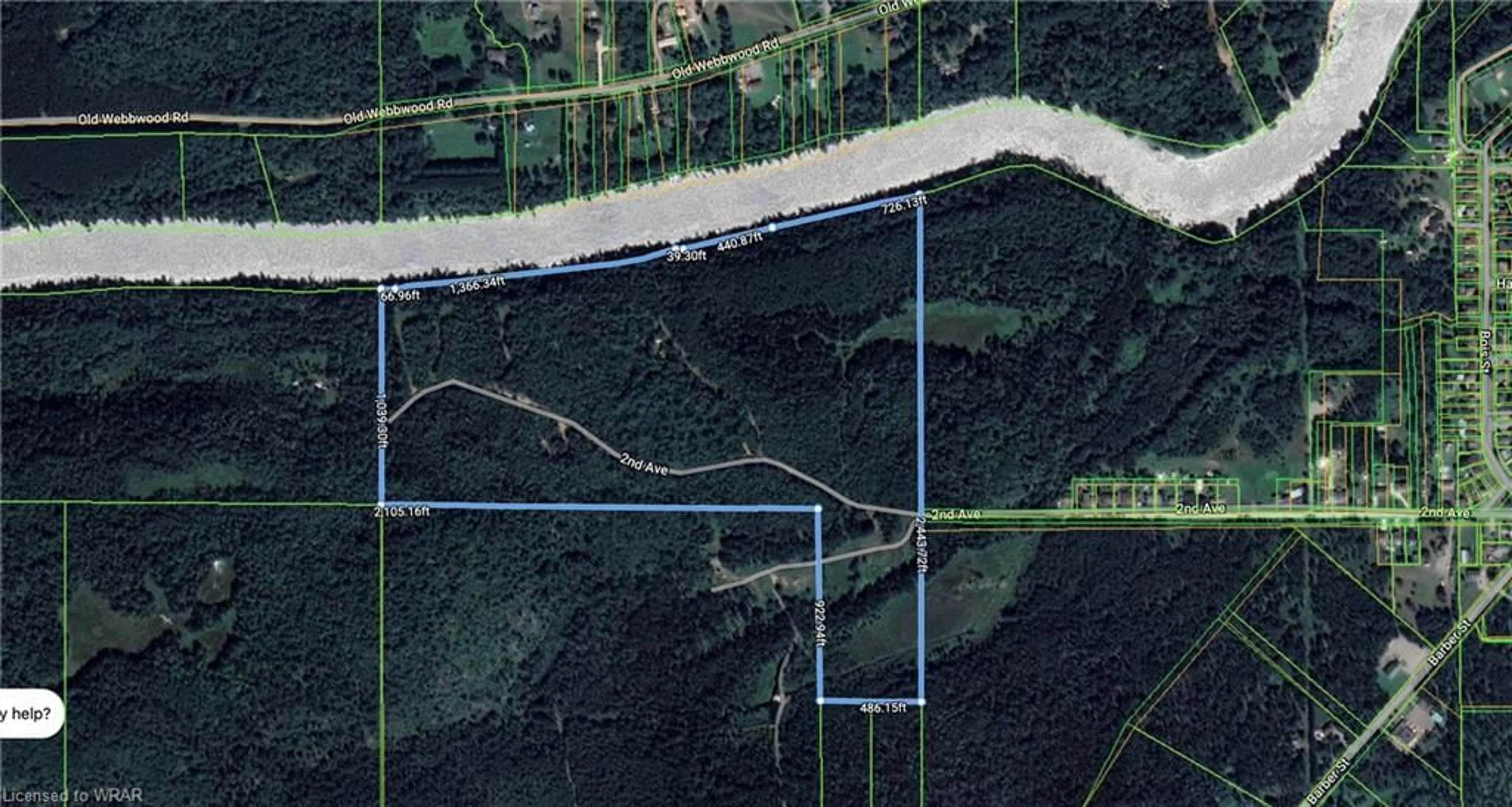 Picture of a map for PART LOT 11 Second Ave, Espanola Ontario P5E 1S9