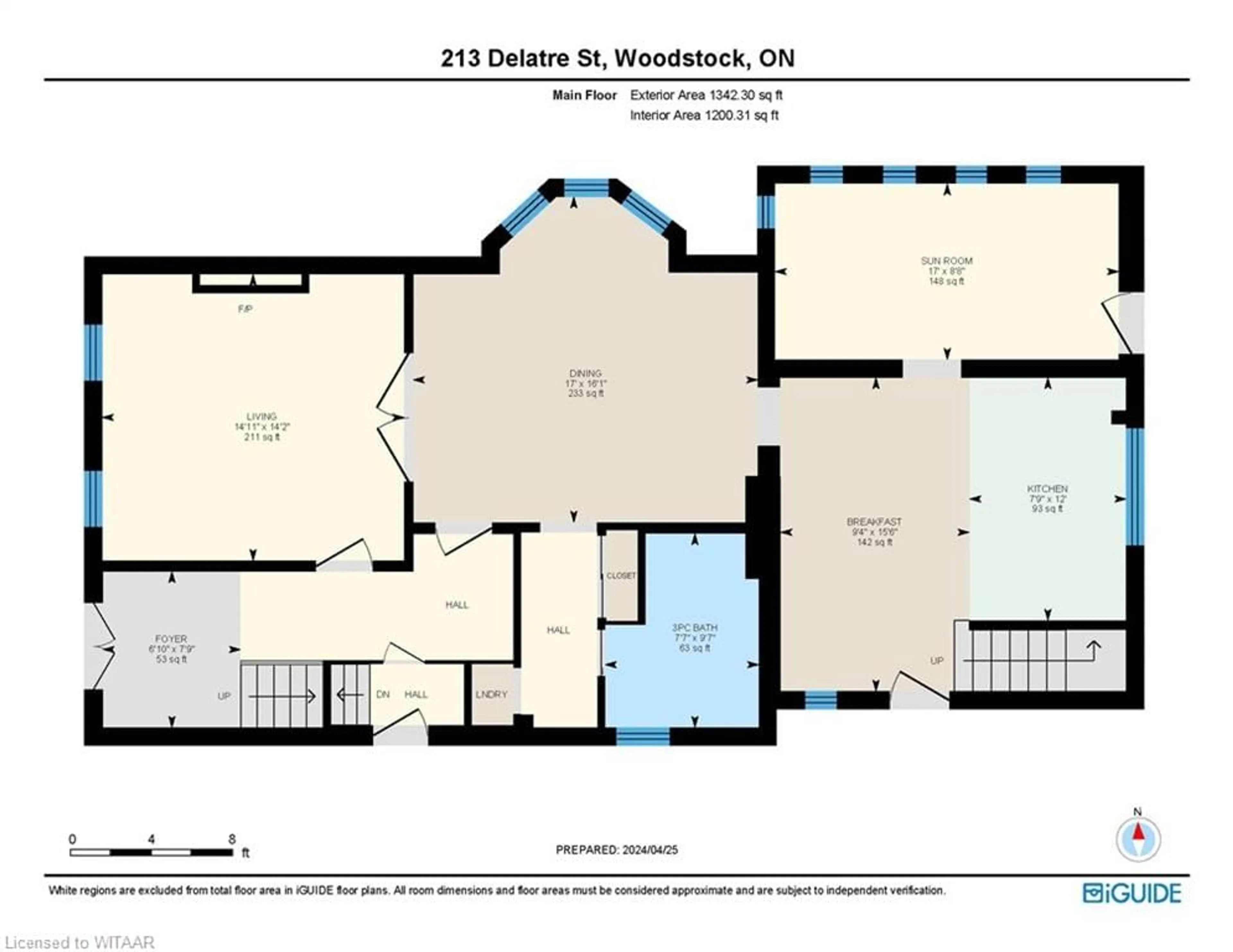 Floor plan for 213 Delatre St, Woodstock Ontario N4S 6C4