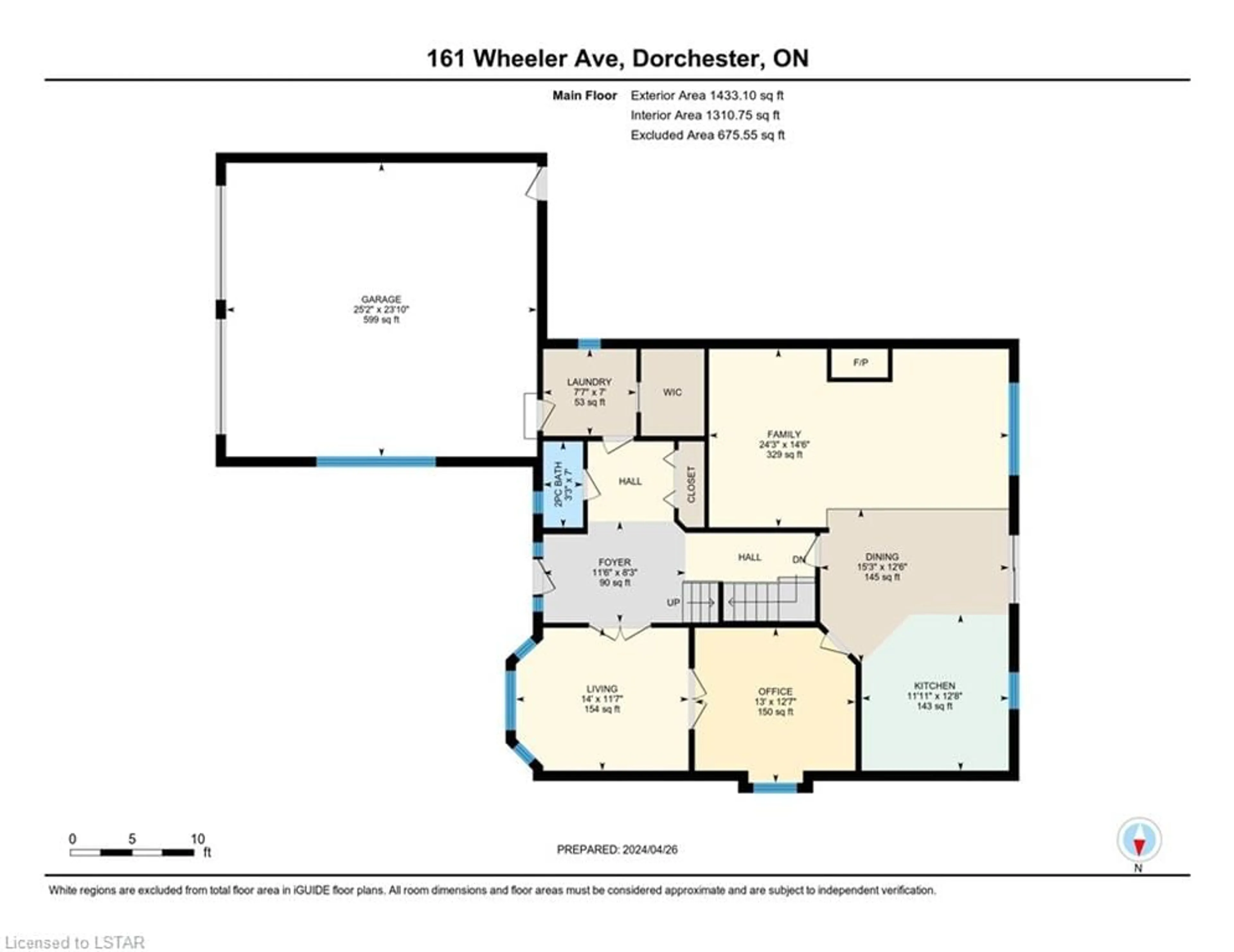 Floor plan for 161 Wheeler Ave, Dorchester Ontario N0L 1G2