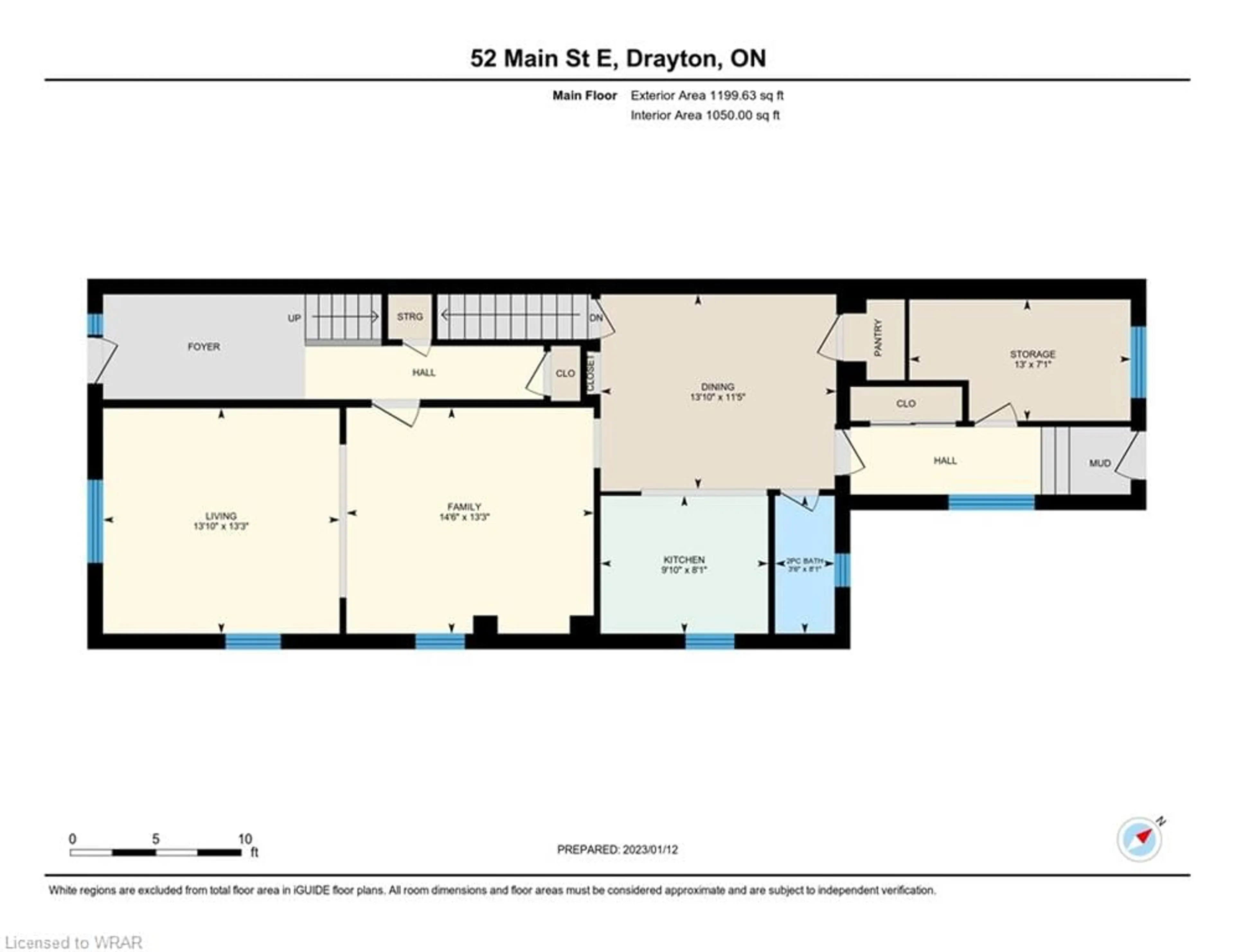 Floor plan for 52 Main St, Drayton Ontario N0G 1P0