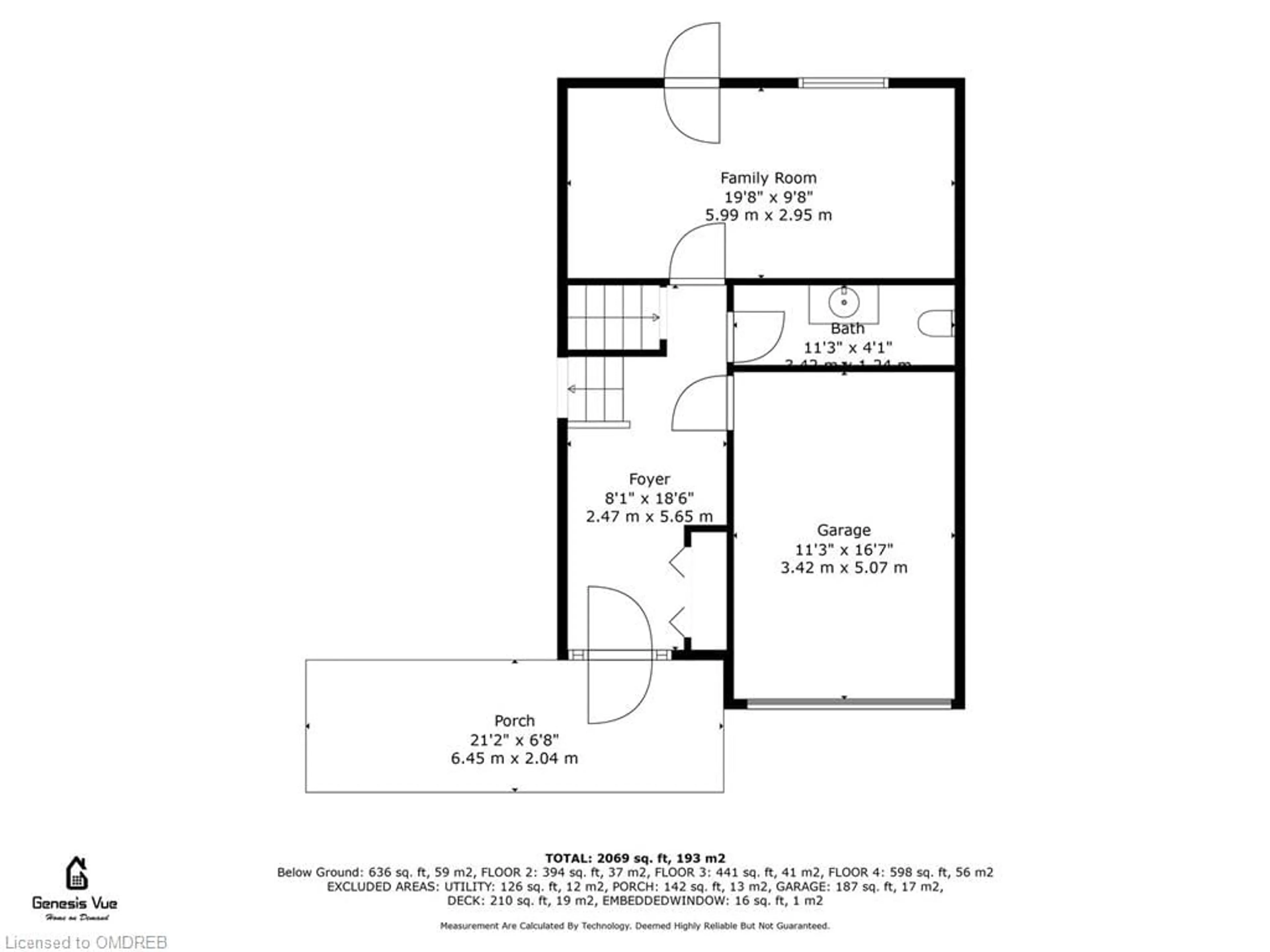 Floor plan for 1152 Kathlene Crt, Cambridge Ontario N3H 4P2