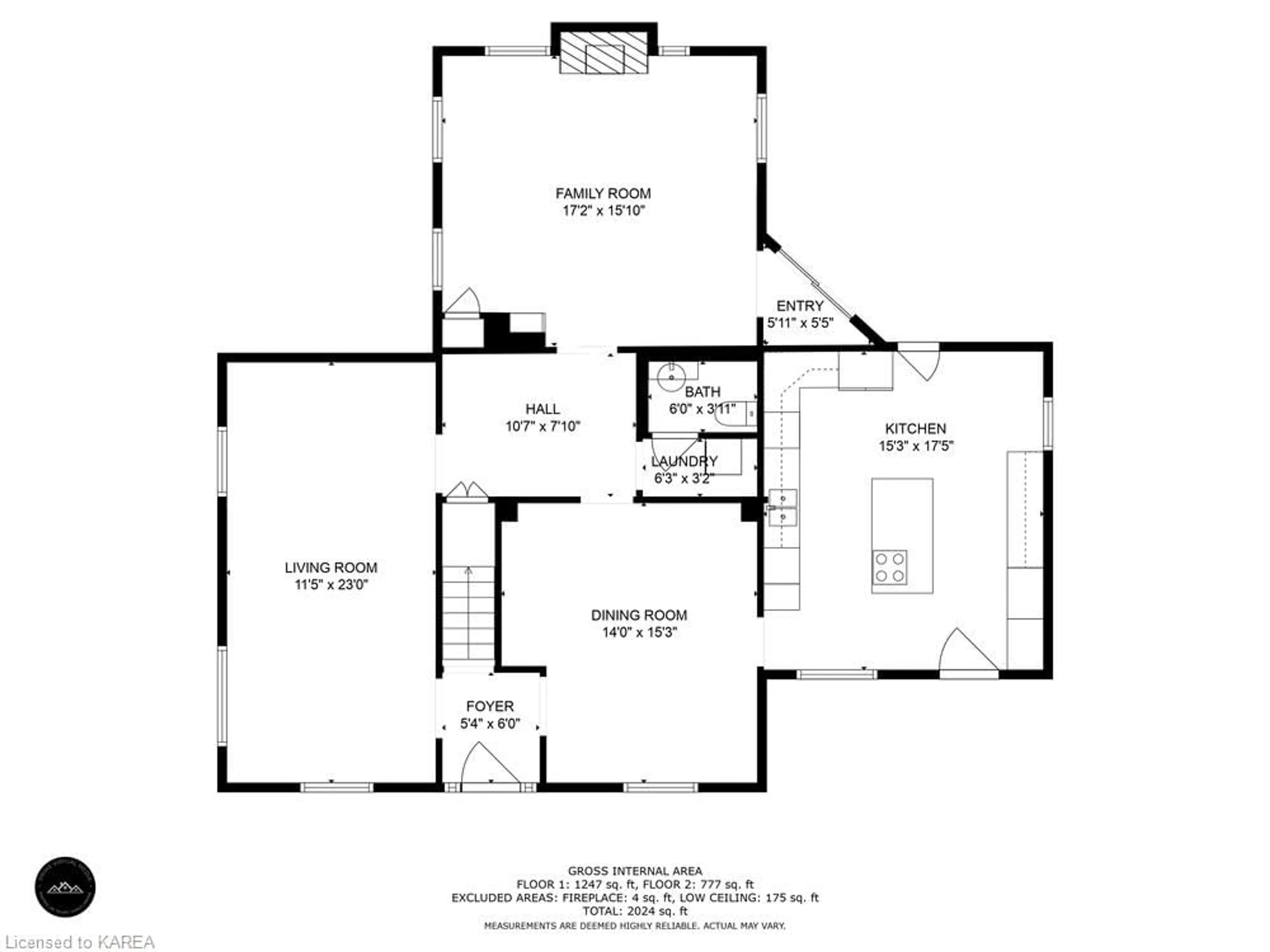 Floor plan for 4639 Bath Rd, Amherstview Ontario K7N 1A8