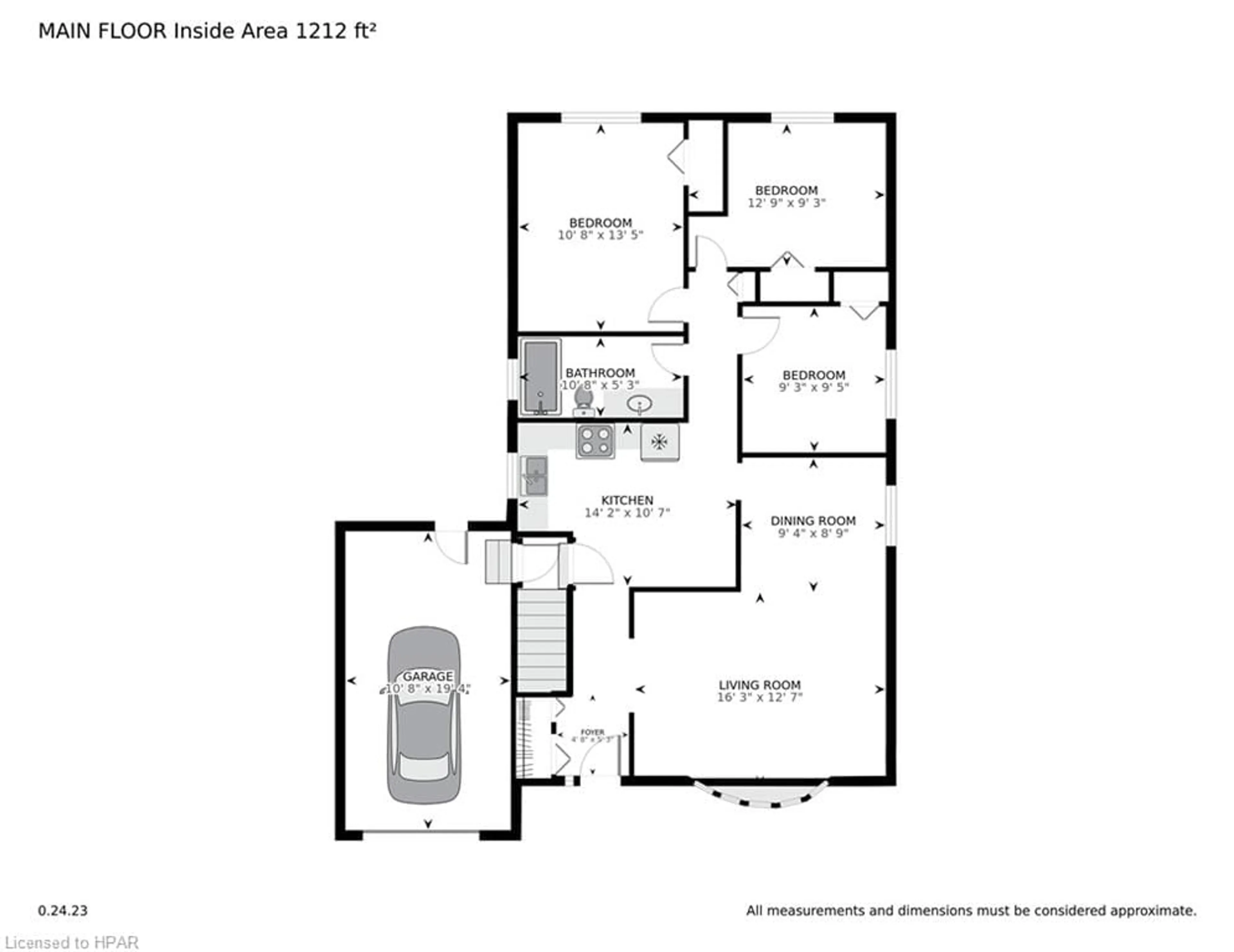 Floor plan for 229 Devon St, Stratford Ontario N5A 3A1