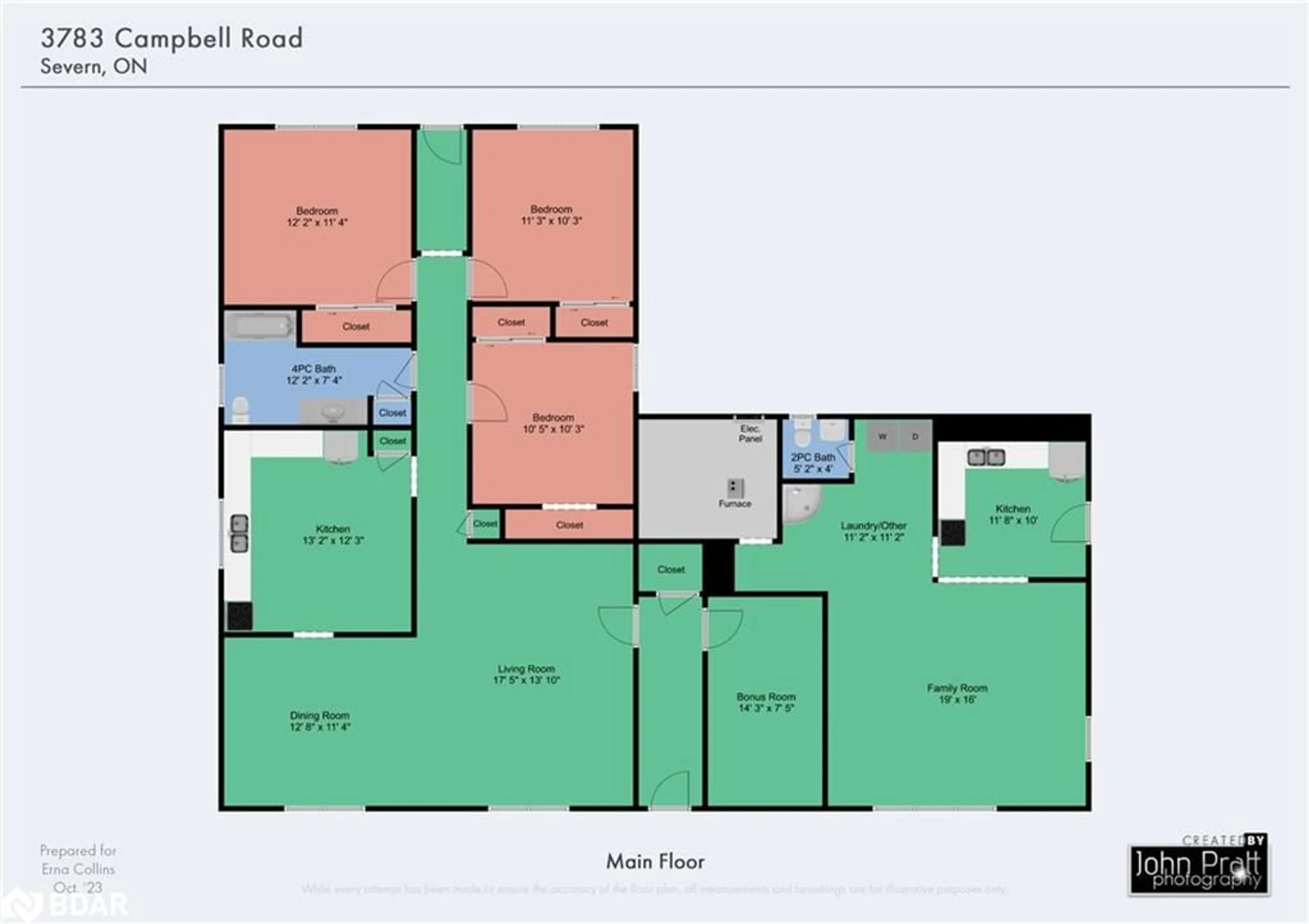 Floor plan for 3783 Campbell Rd, Severn Ontario L3V 0V3