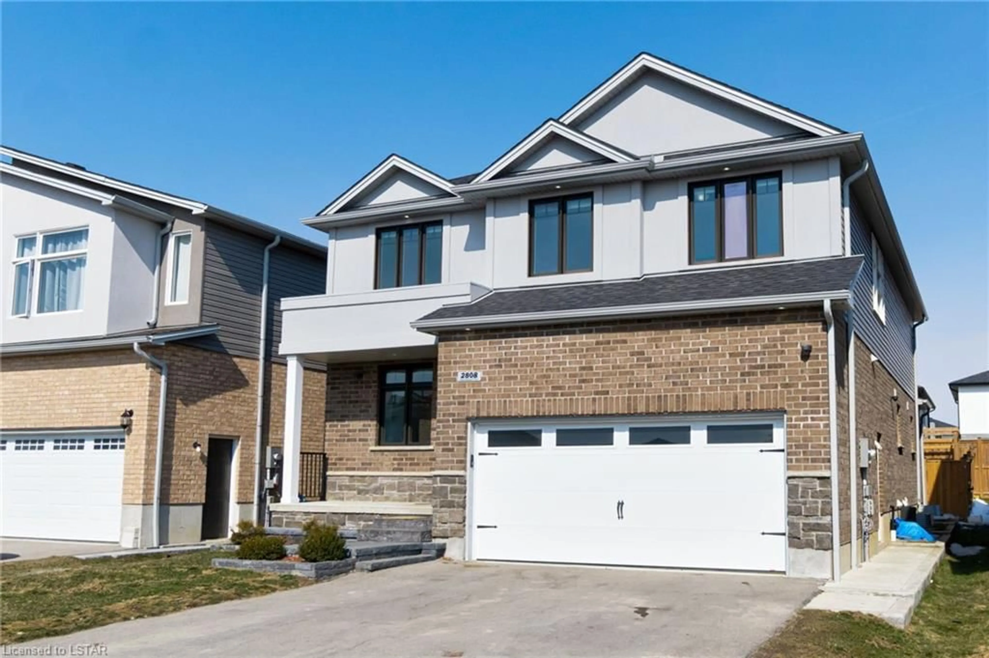 Home with brick exterior material for 2808 Heardcreek Trail, London Ontario N6G 0W1