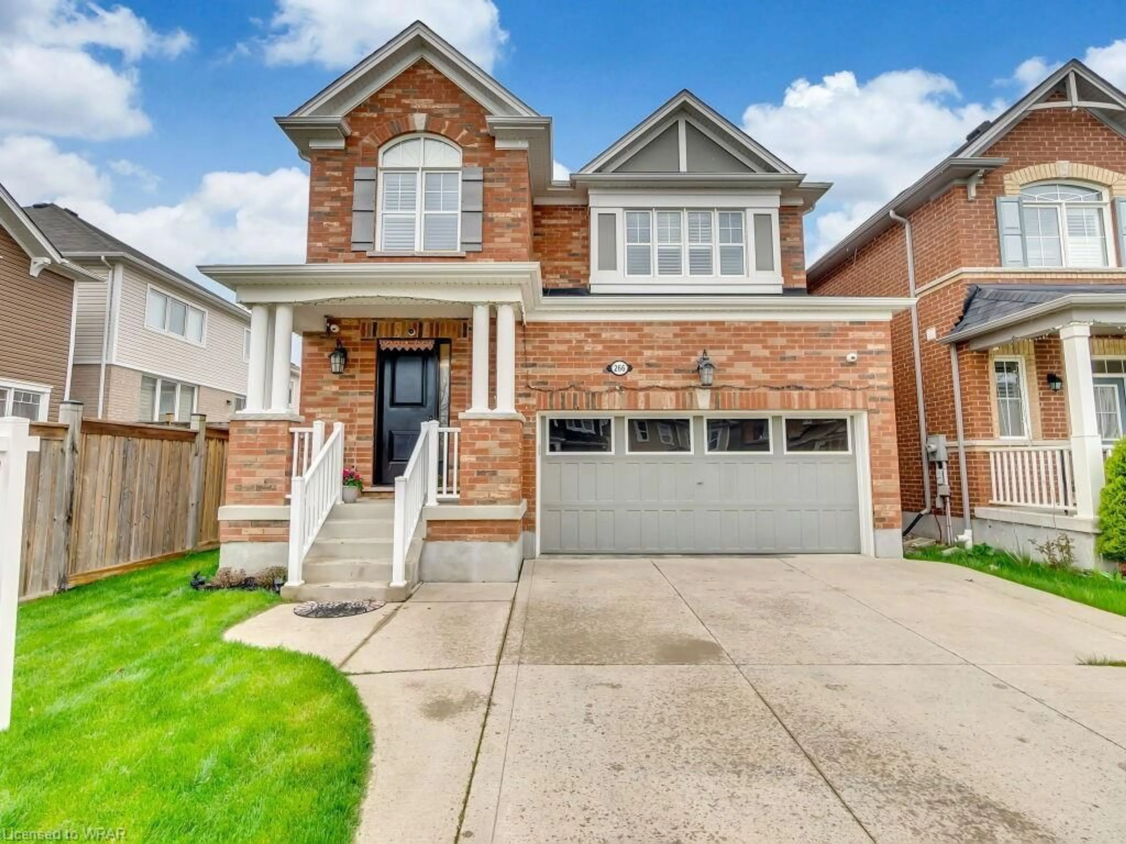 Home with brick exterior material for 266 Pineglen Cres, Kitchener Ontario N2R 0G3