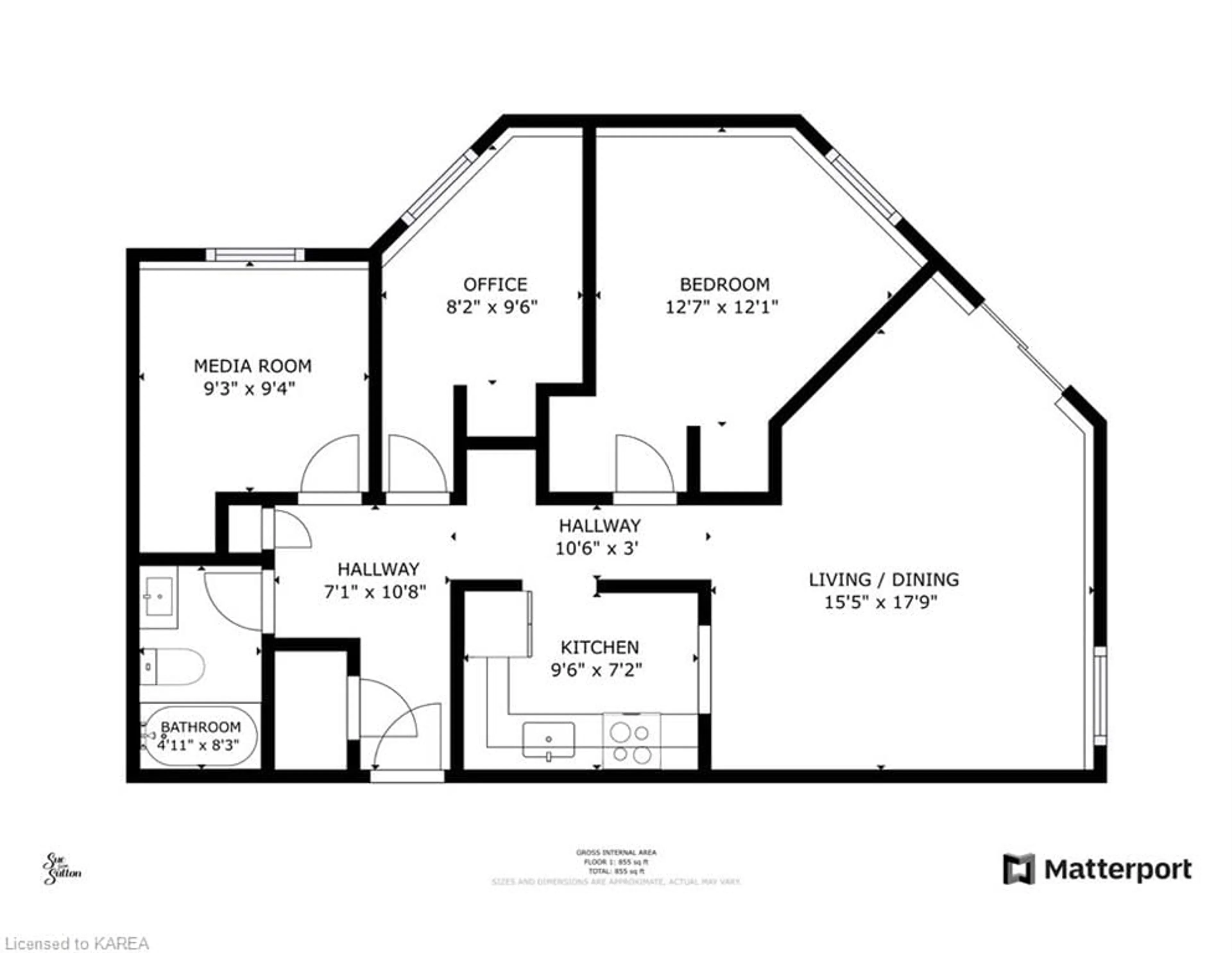 Floor plan for 266 Guthrie Dr #105, Kingston Ontario K7K 6K8