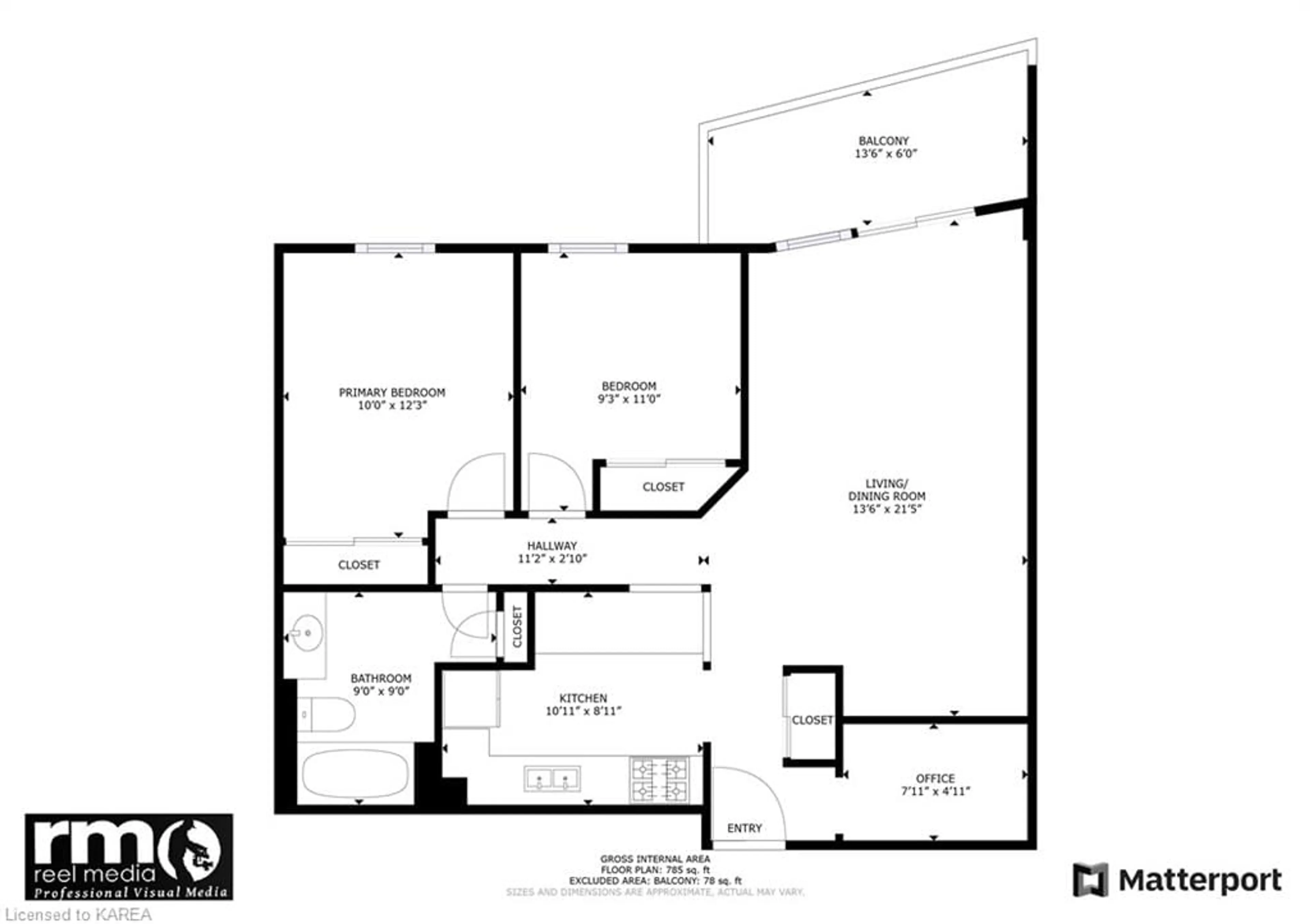 Floor plan for 66 Greenview Dr #607, Kingston Ontario K7M 7C5