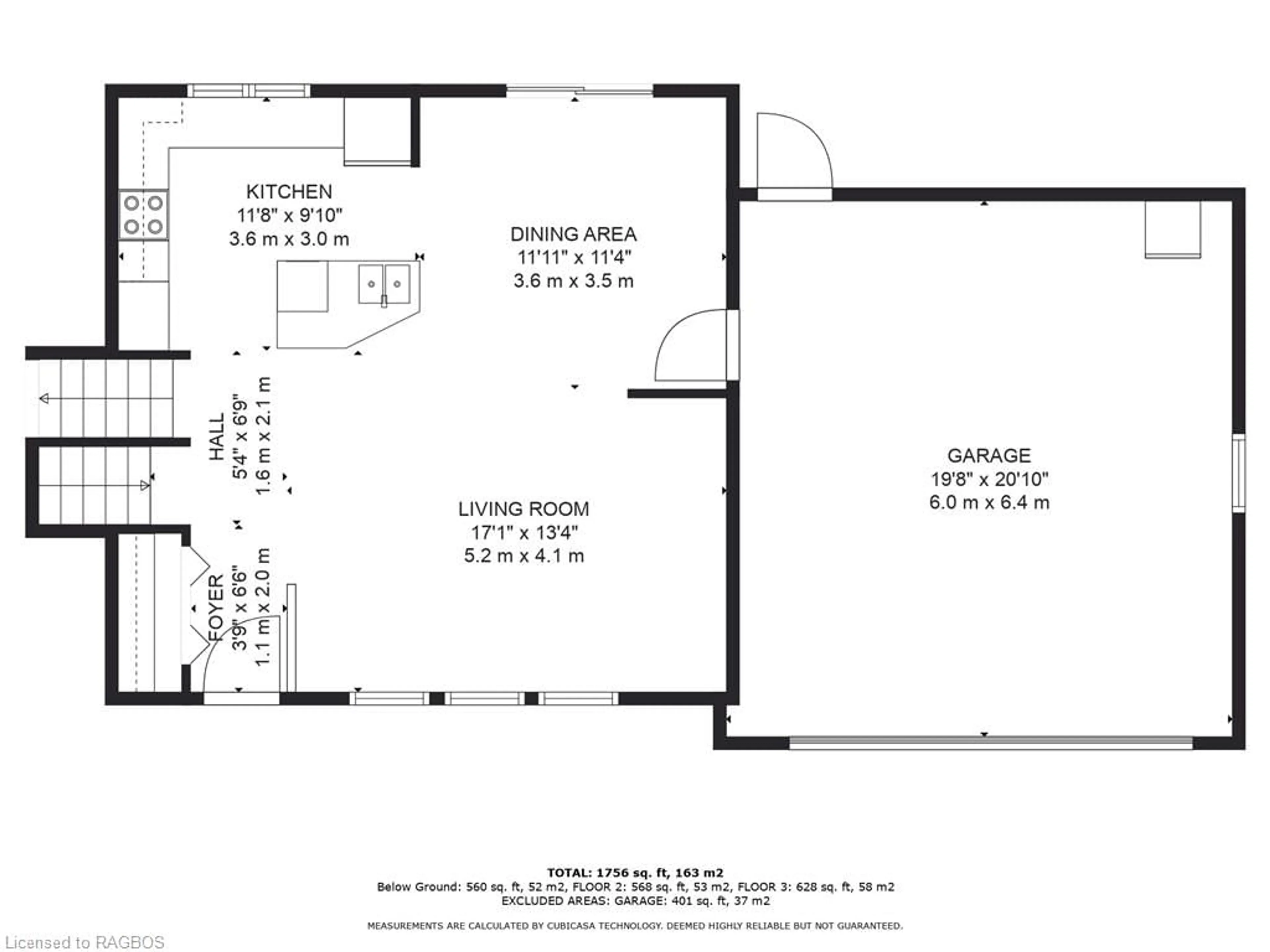 Floor plan for 30 Eastwood Cres, Kincardine Ontario N0G 2T0