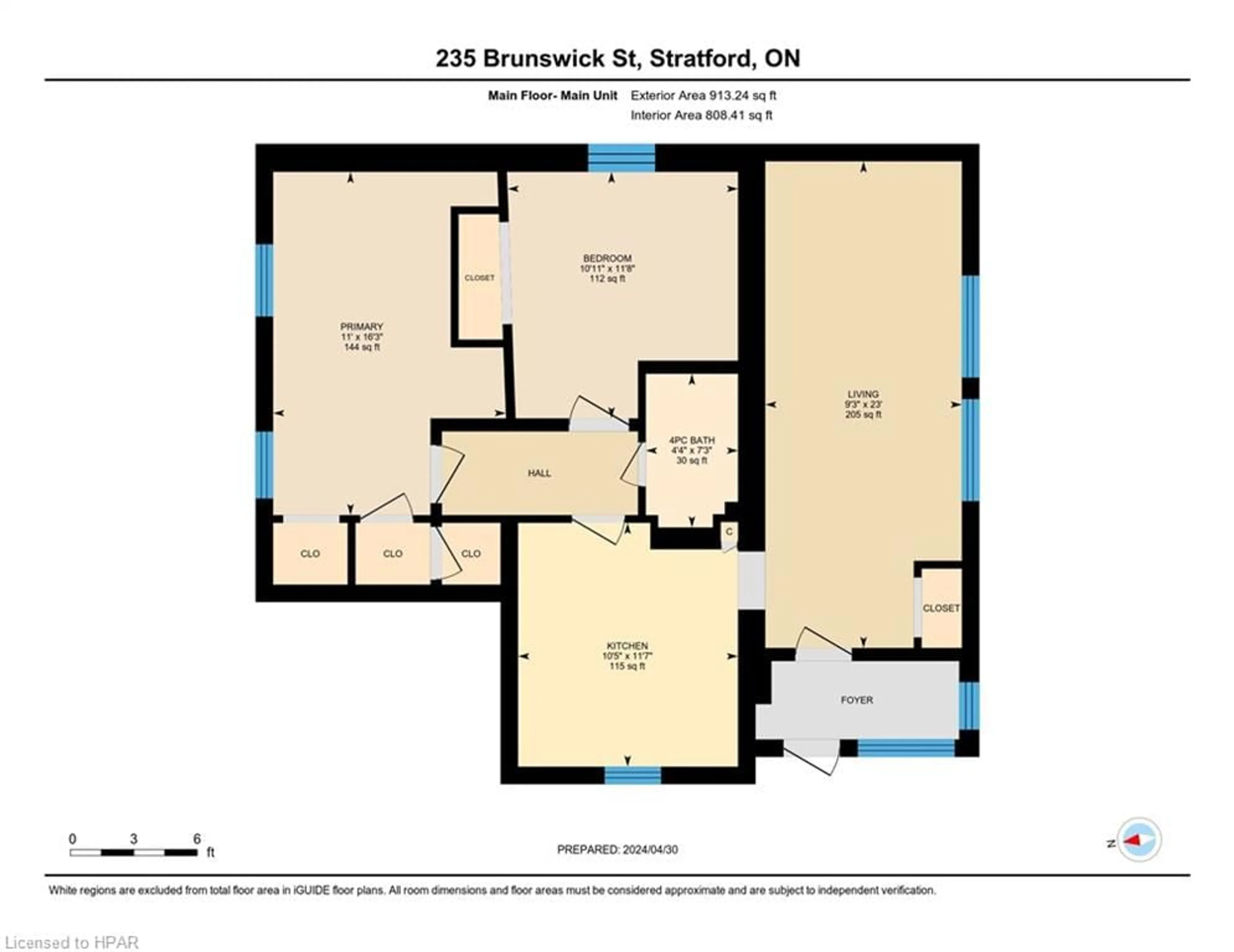 Floor plan for 225 Brunswick St, Stratford Ontario N5A 3M5