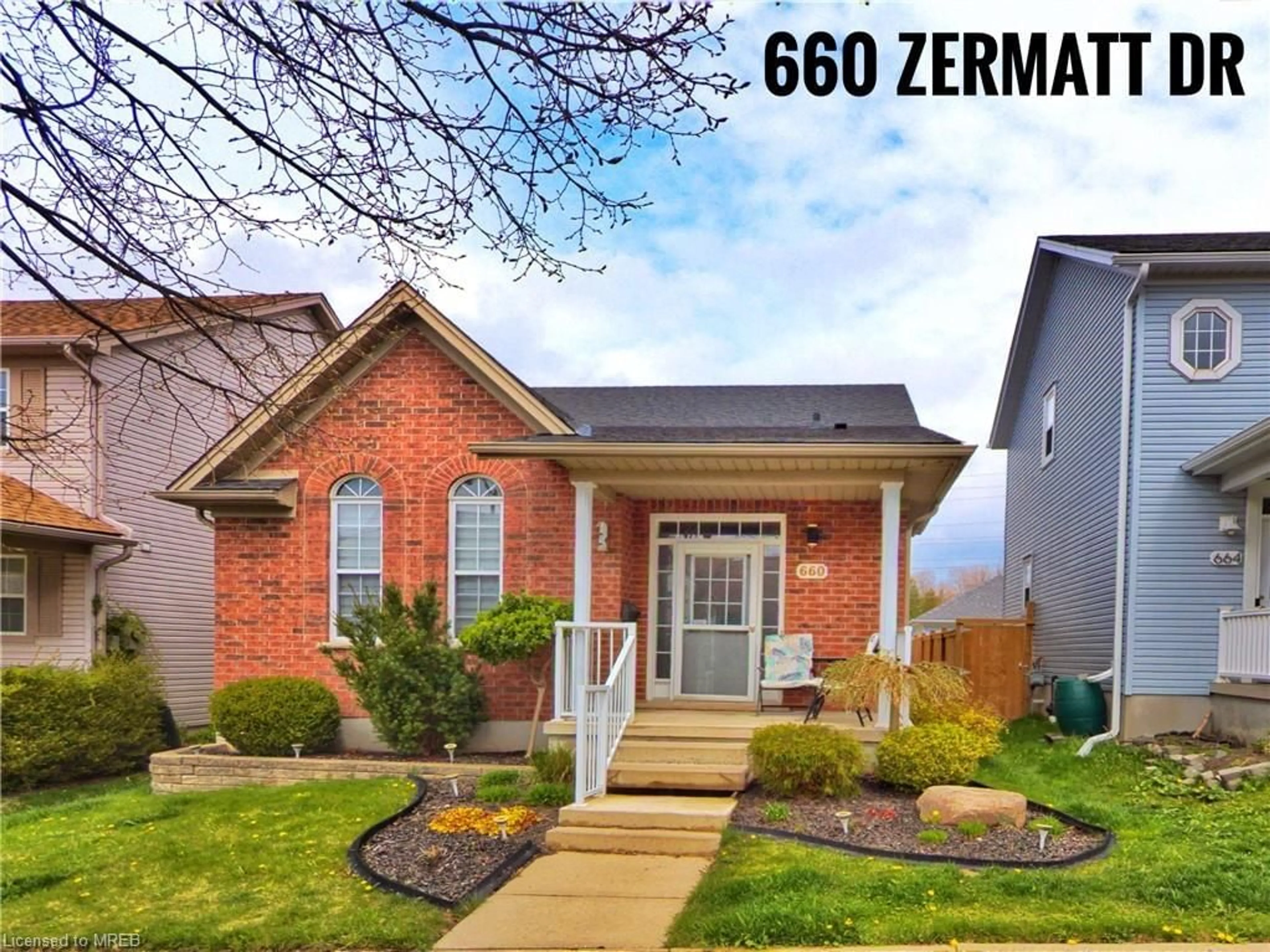 Home with brick exterior material for 660 Zermatt Dr, Waterloo Ontario N2T 2V2