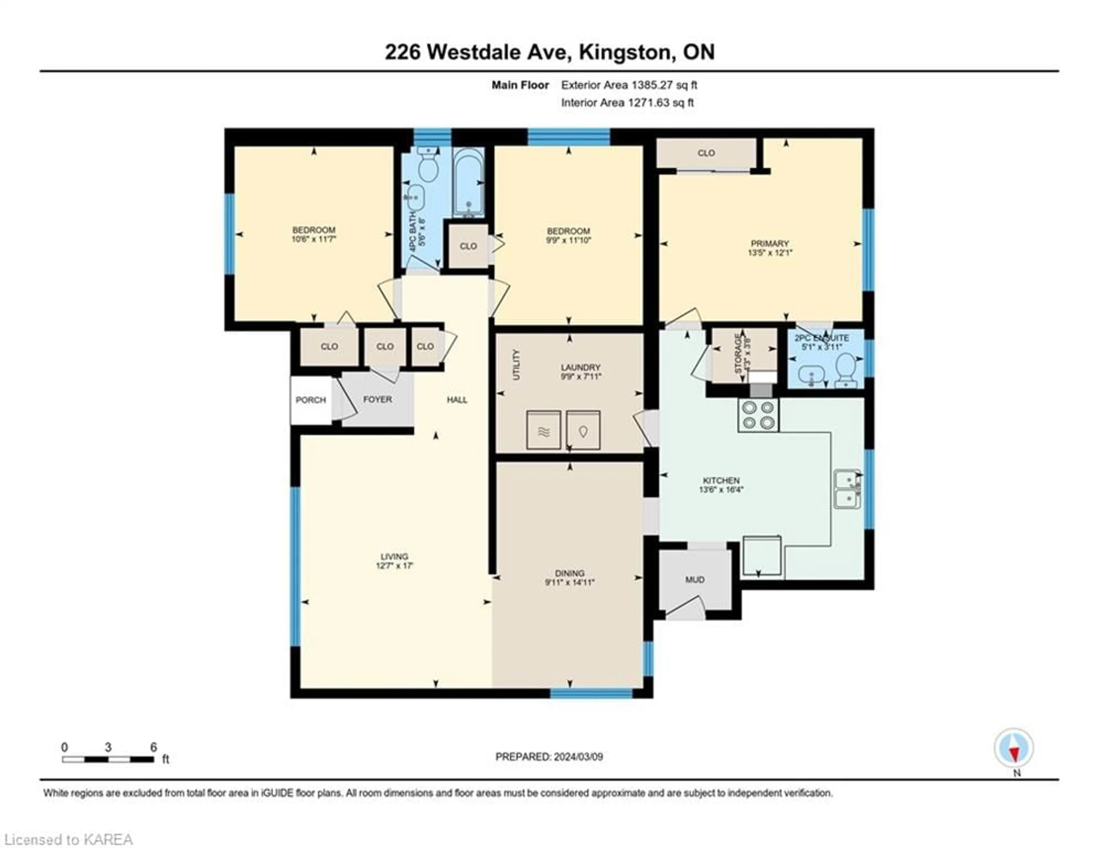 Floor plan for 226 Westdale Ave, Kingston Ontario K7L 4S5