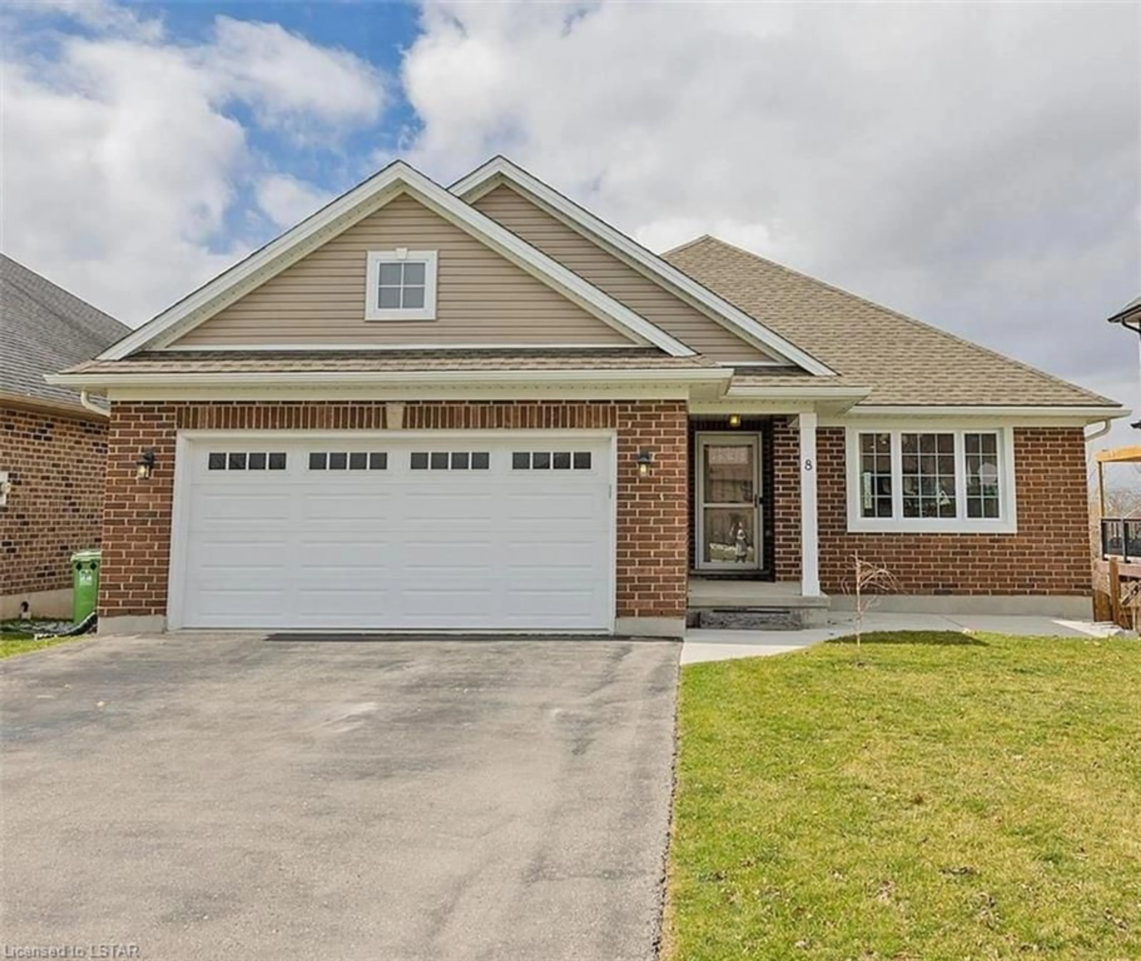 Home with brick exterior material for 8 Noble Lane, St. Thomas Ontario N5R 0C1