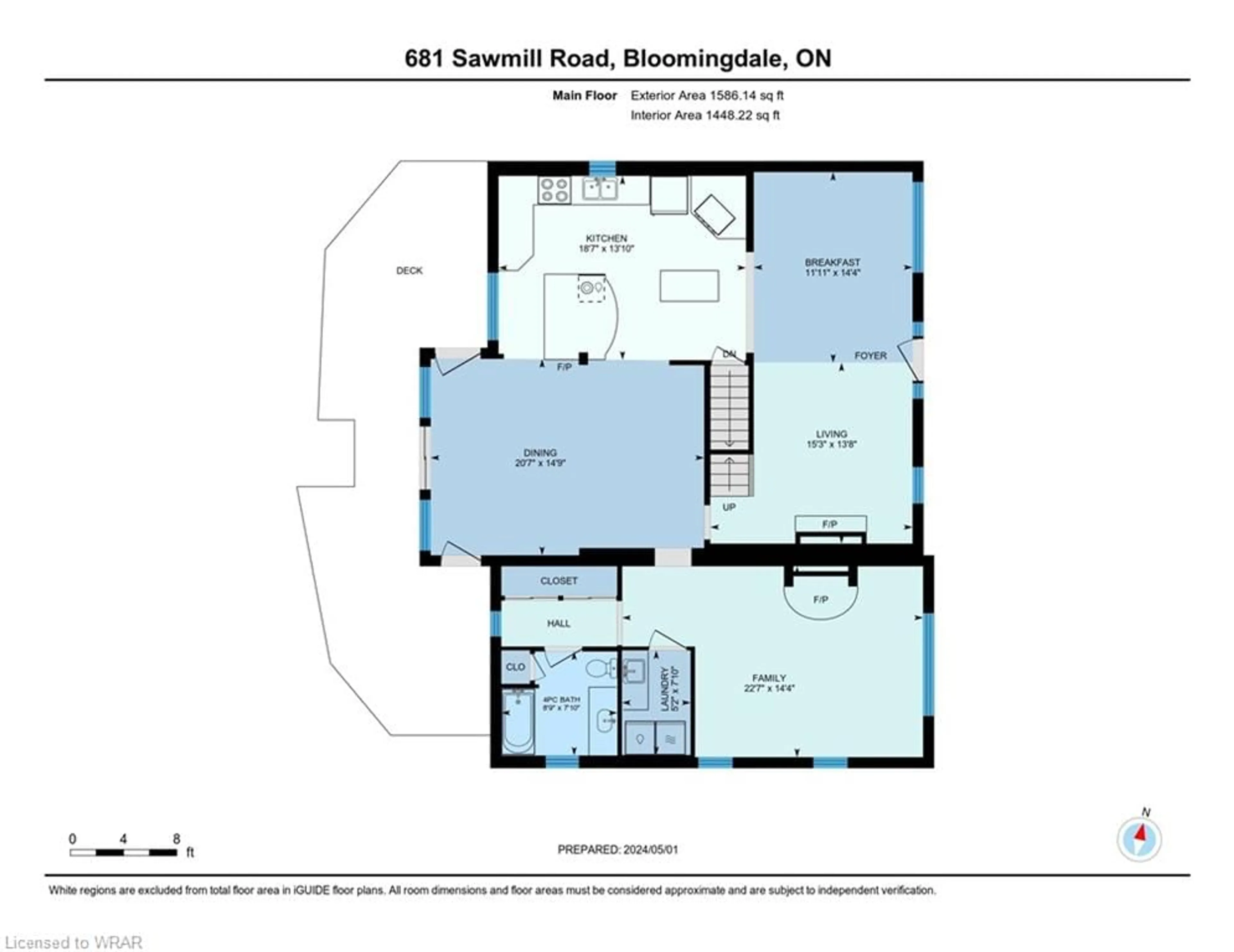 Floor plan for 681 Sawmill Rd, Bloomingdale Ontario N0B 1K0