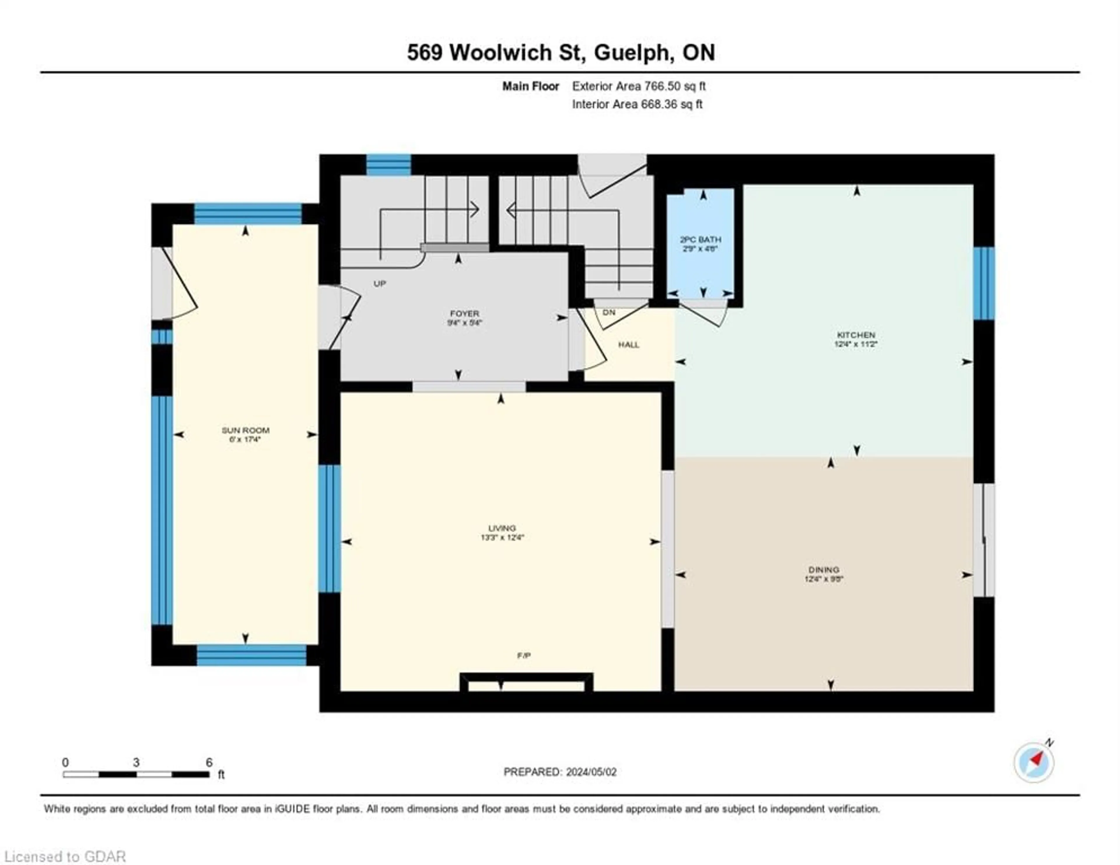 Floor plan for 569 Woolwich St, Guelph Ontario N1H 3Y4
