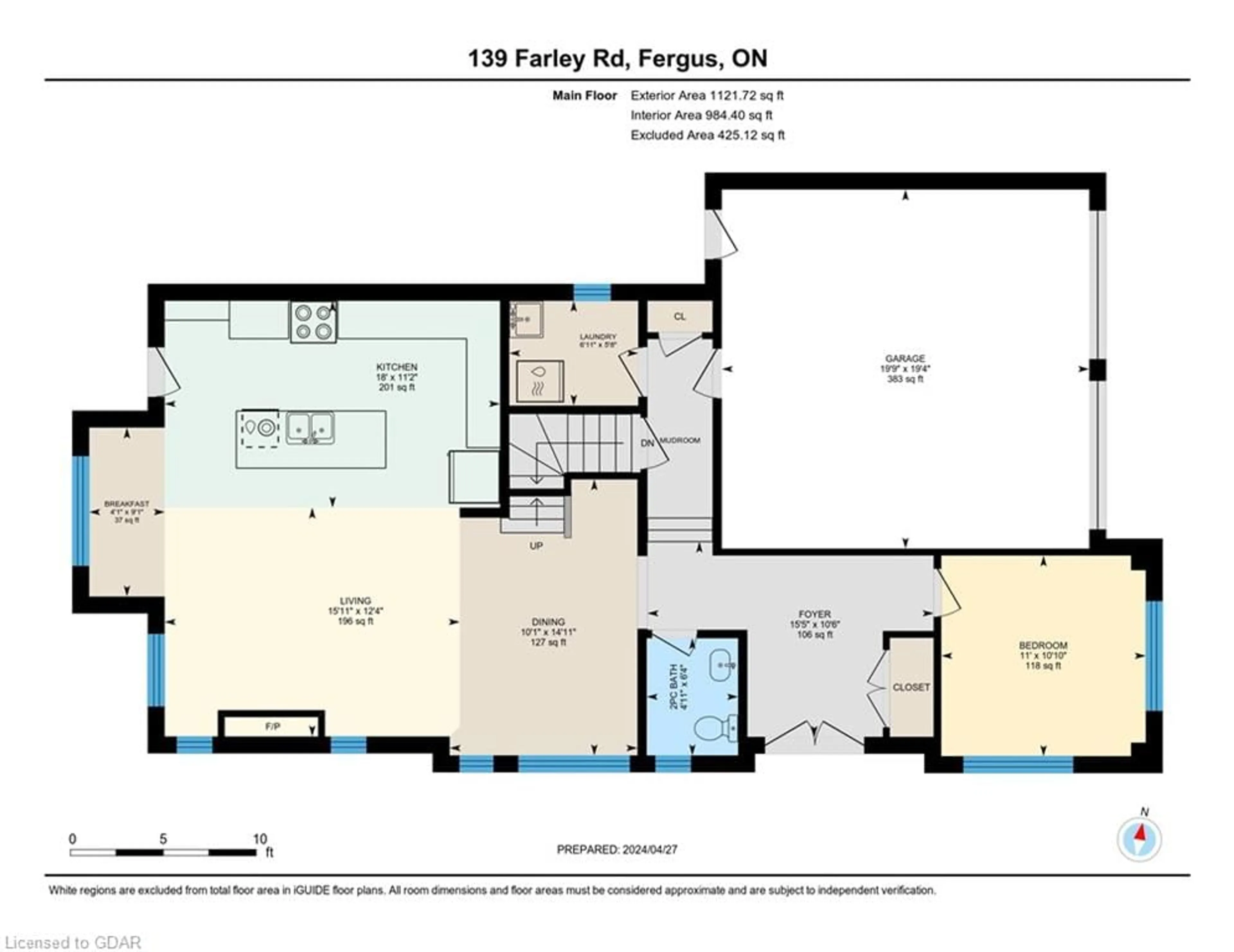 Floor plan for 139 Farley Rd, Fergus Ontario N0B 1S0