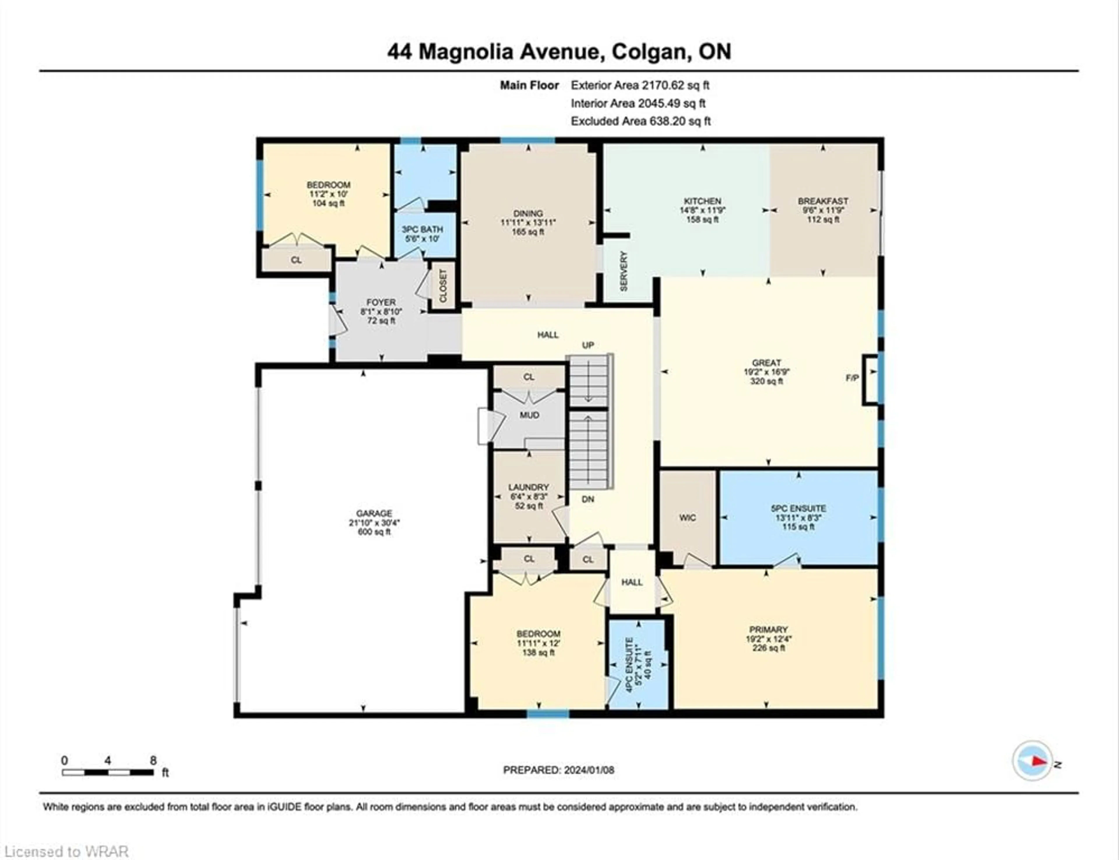 Floor plan for 44 Magnolia Ave, Colgan Ontario L0G 1W0