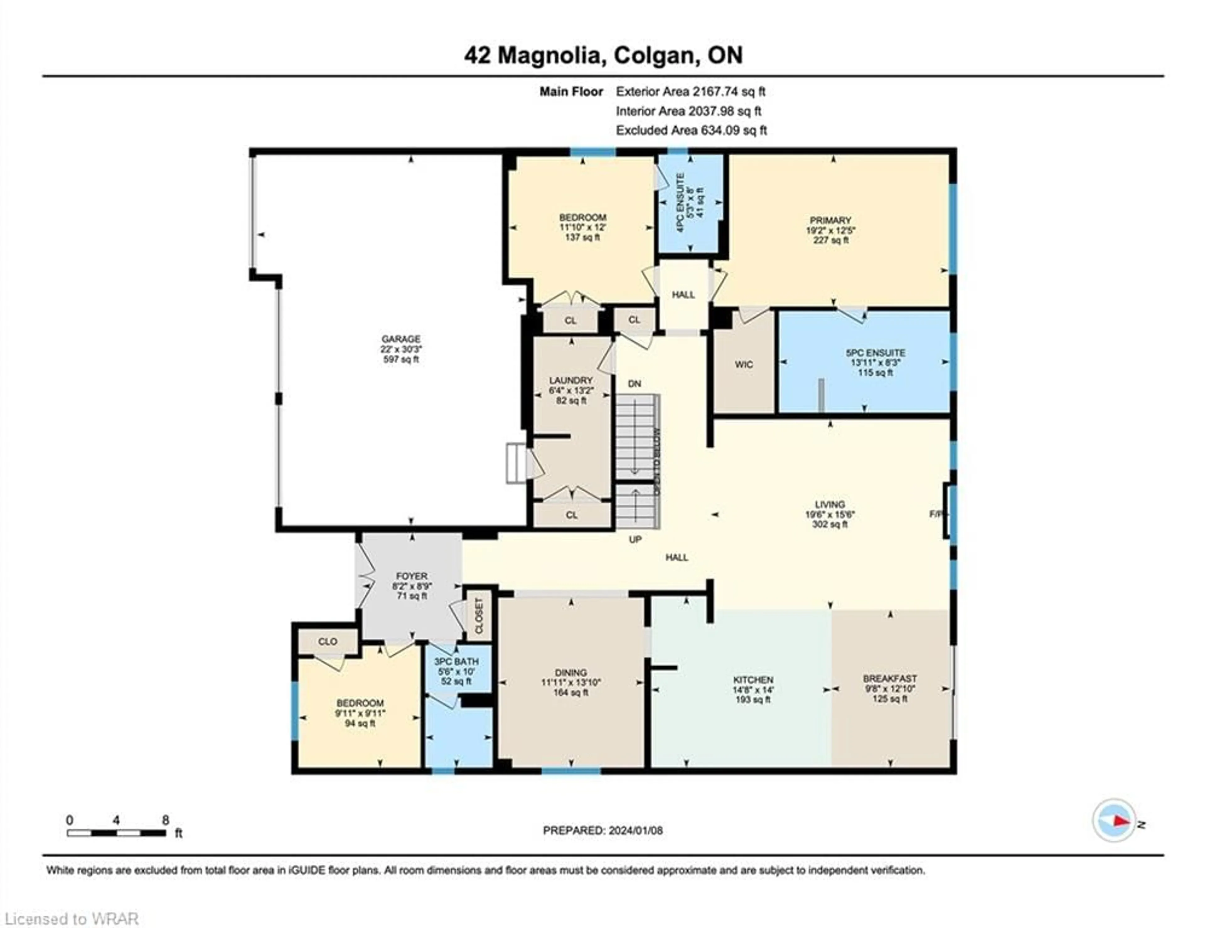 Floor plan for 42 Magnolia Ave, Colgan Ontario L0G 1W0