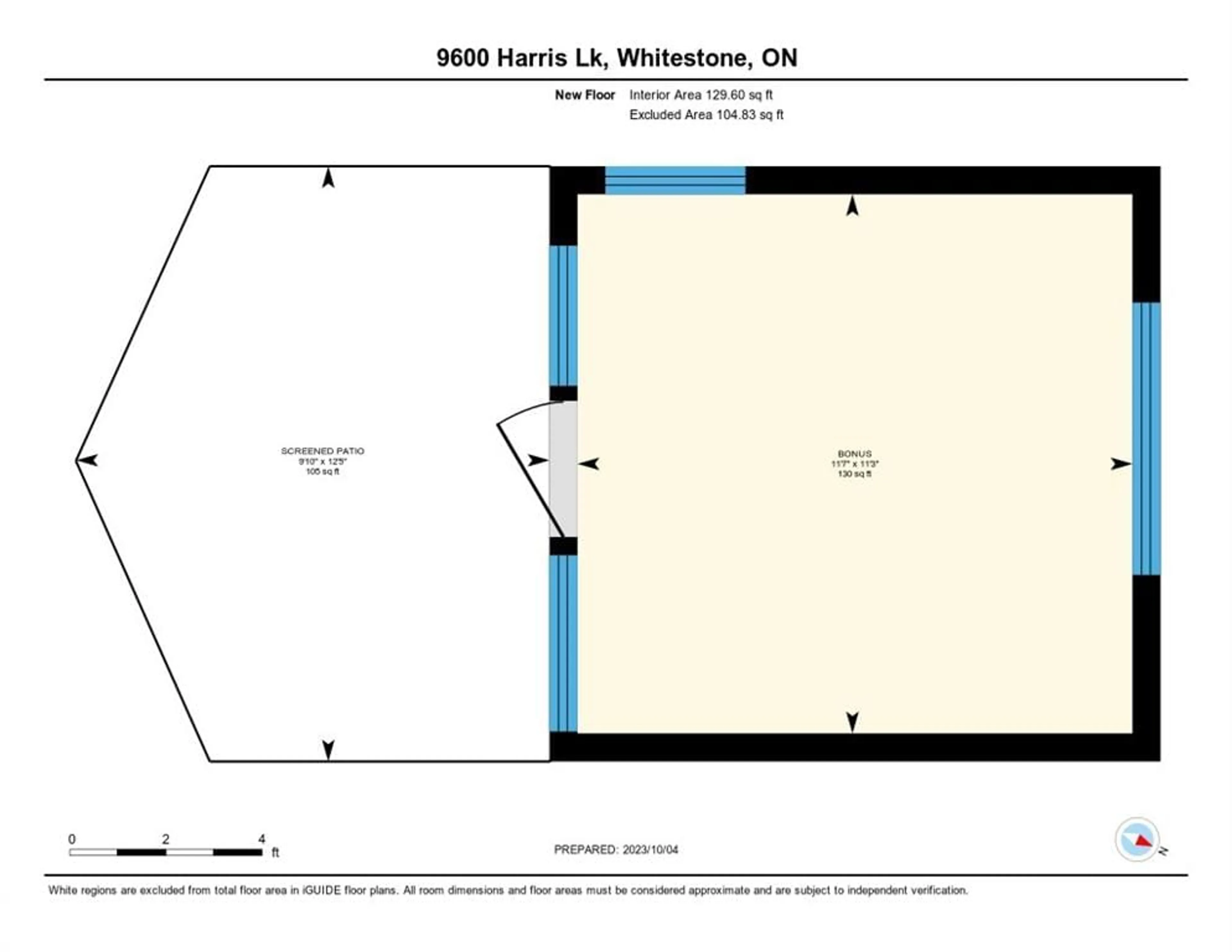 Floor plan for PART OF 9600 Harris Lake, Whitestone Ontario P0A 1G0