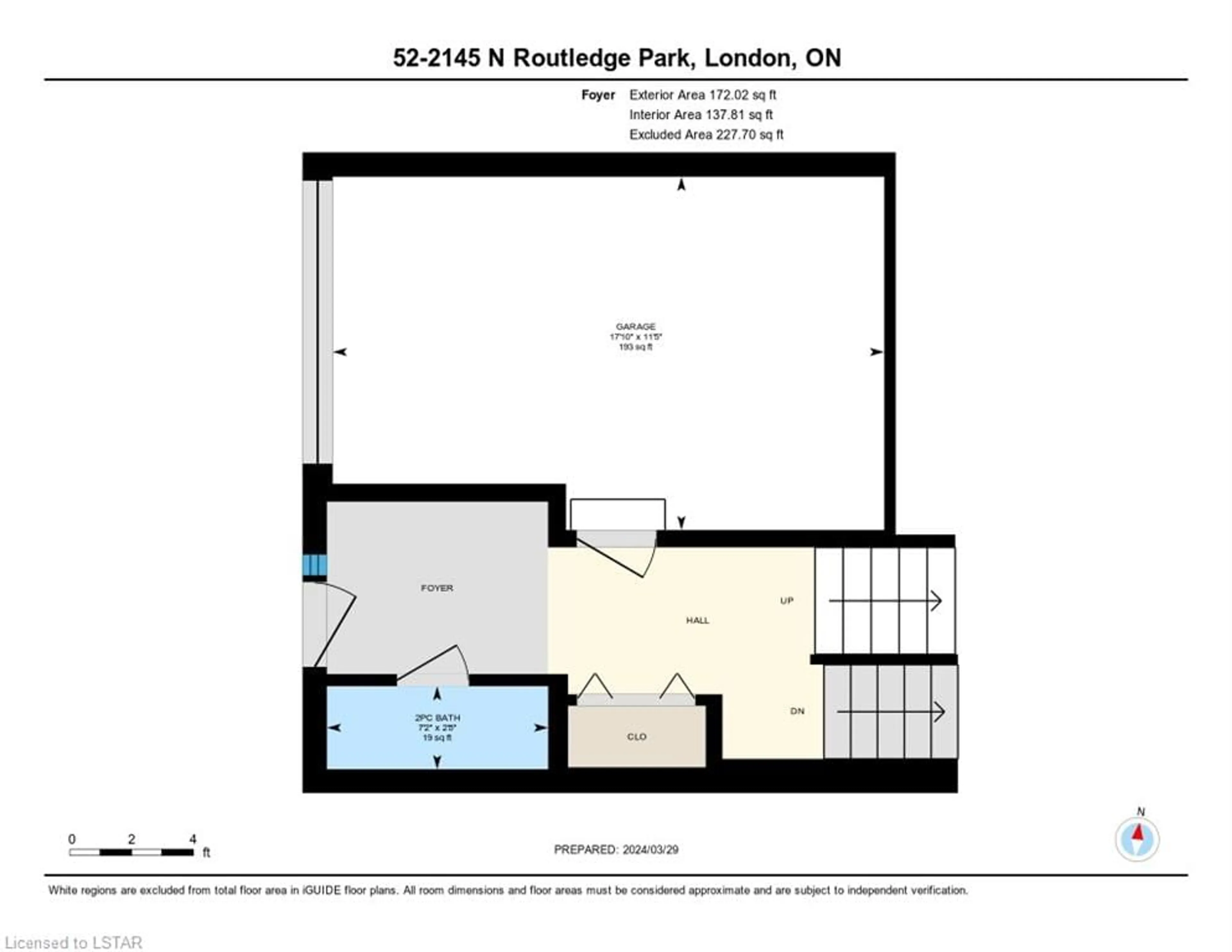 Floor plan for 2145 North Routledge Pk #52, London Ontario N6G 0J8