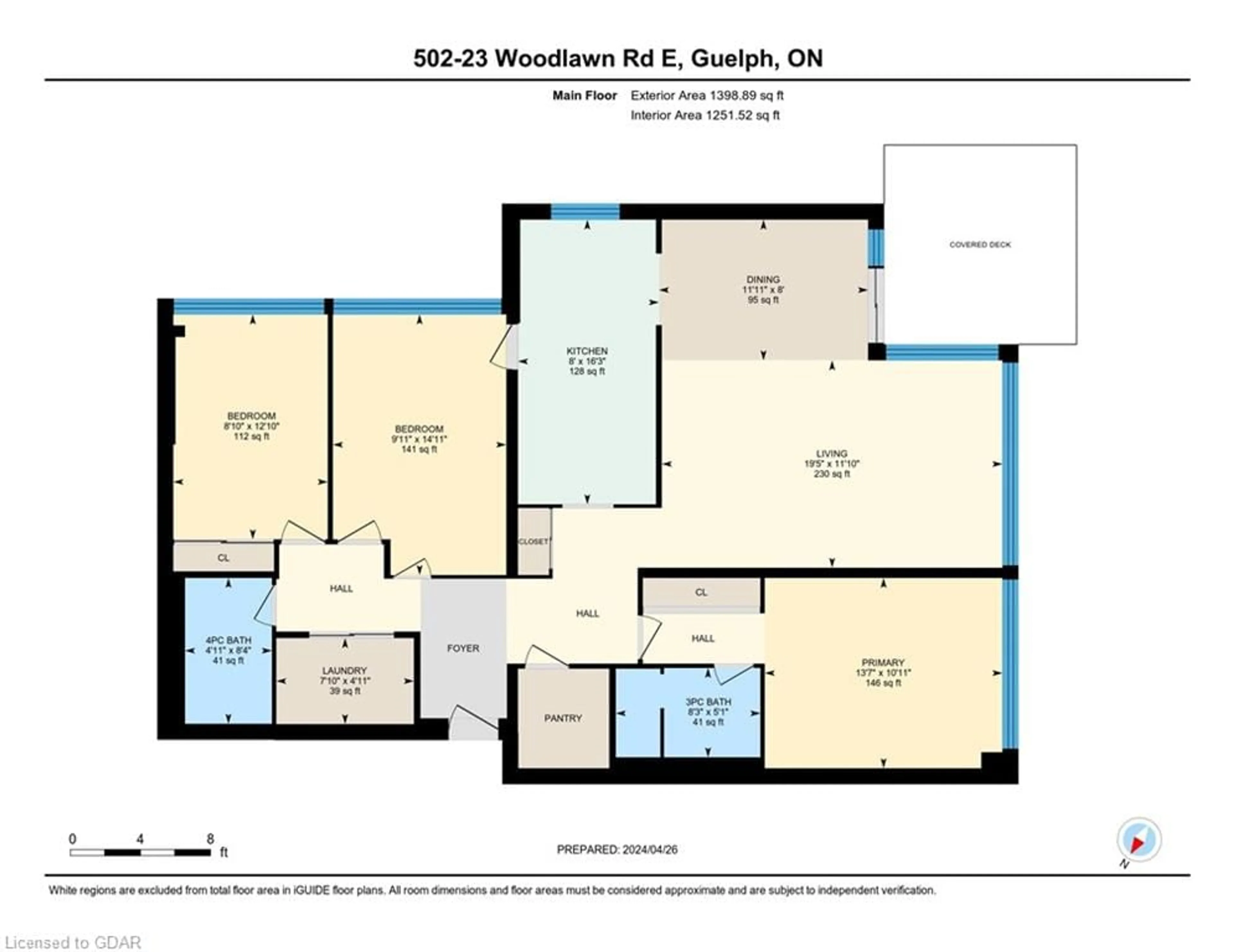 Floor plan for 23 Woodlawn Rd #502, Guelph Ontario N1H 7G6