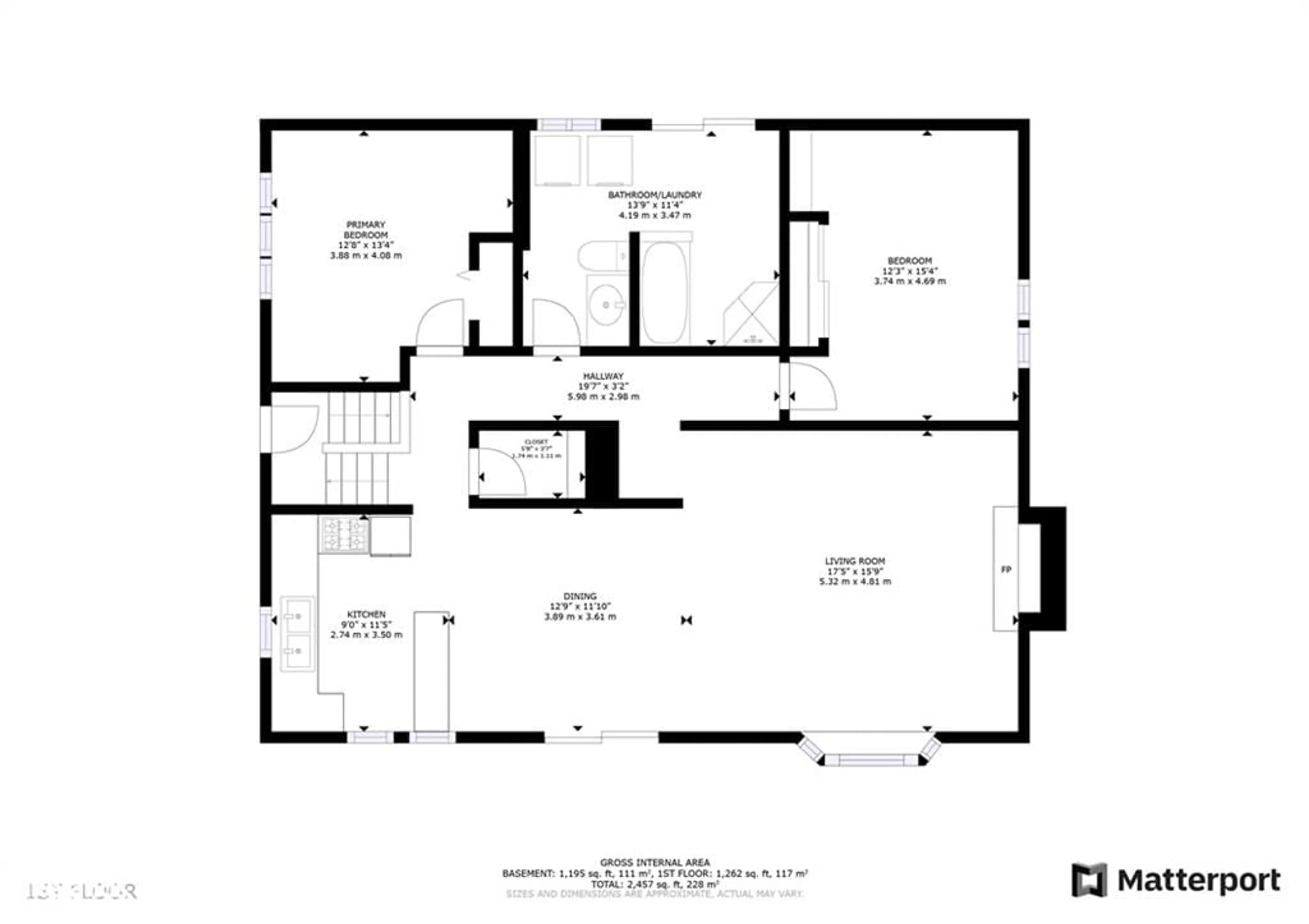 Floor plan for 411 Peggs Mountain Rd #A, Burk's Falls Ontario P0A 1C0