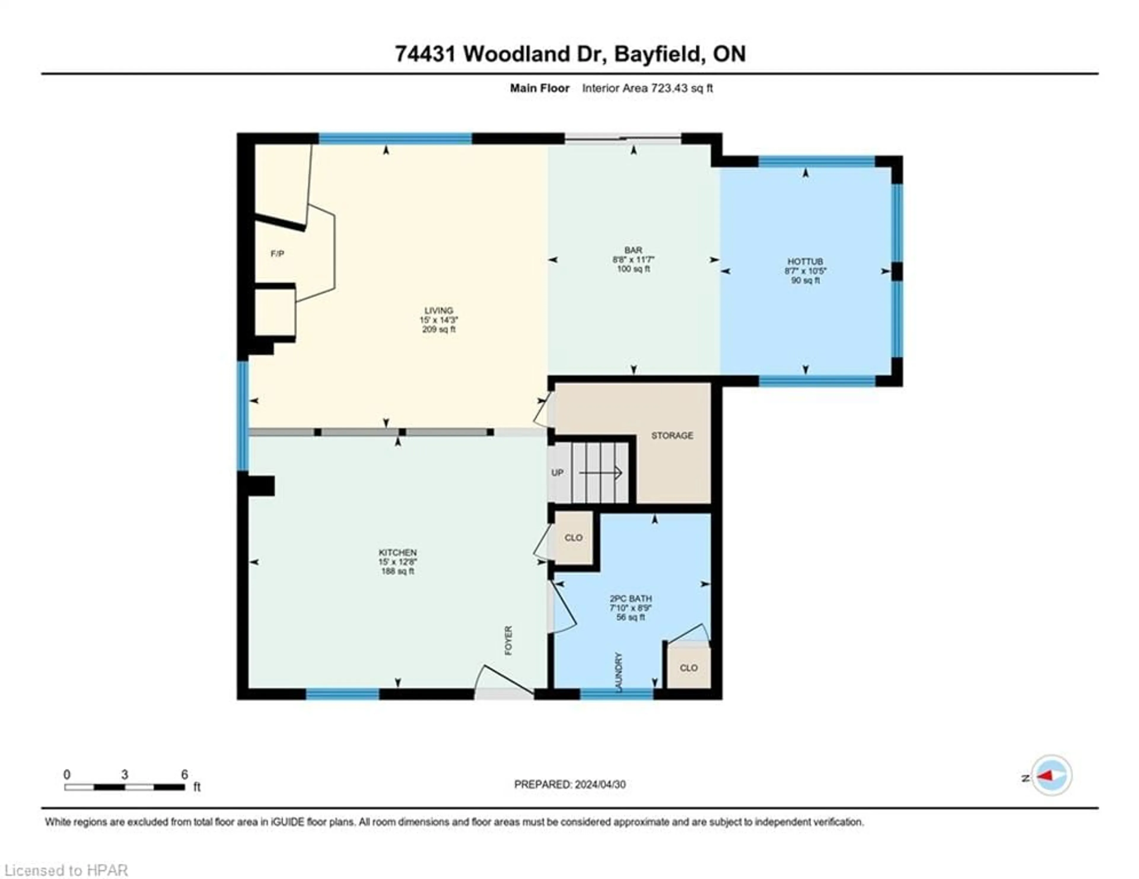 Floor plan for 74431 Woodland Dr, Bluewater Ontario N0M 1G0