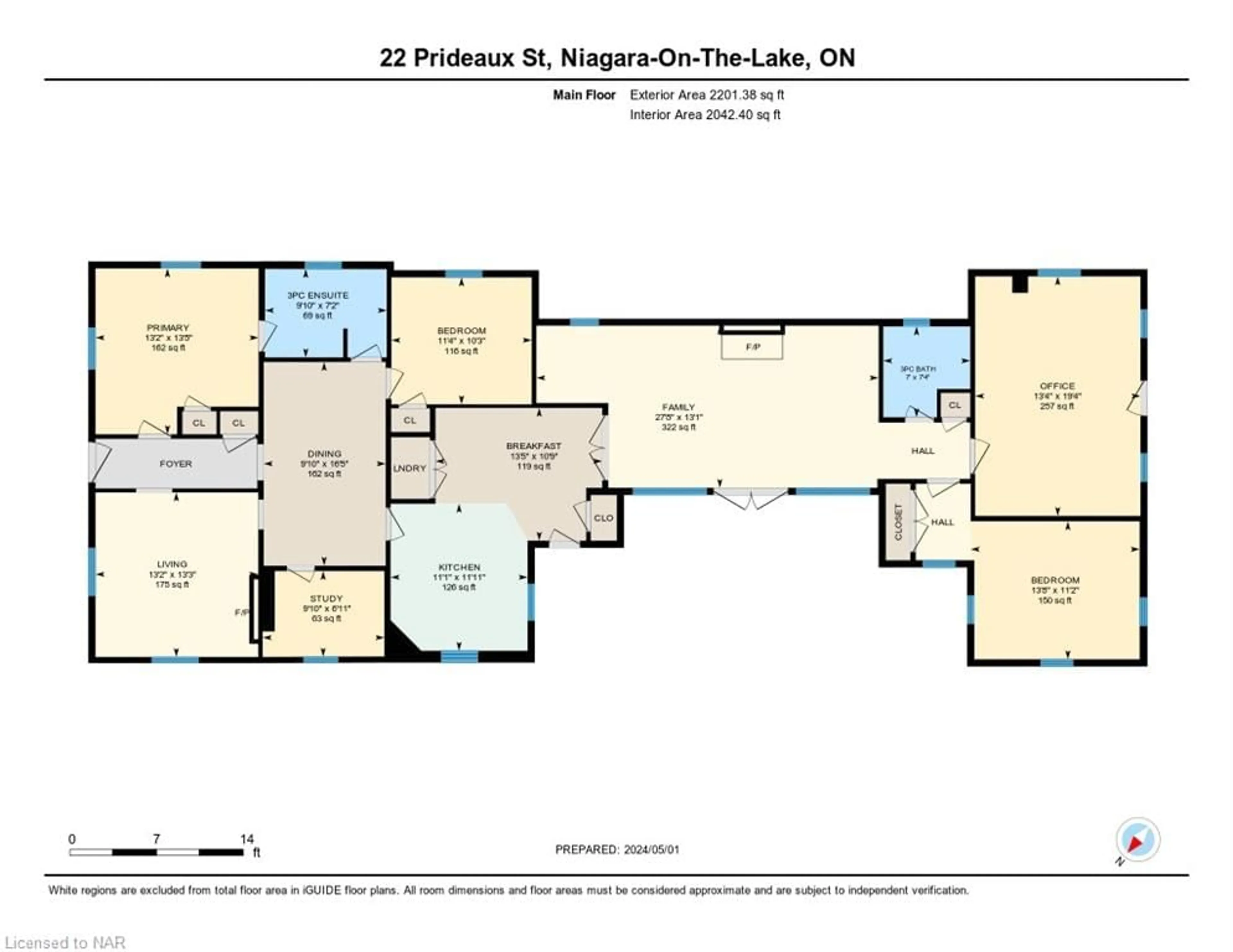 Floor plan for 22 Prideaux St, Niagara-on-the-Lake Ontario L0S 1J0