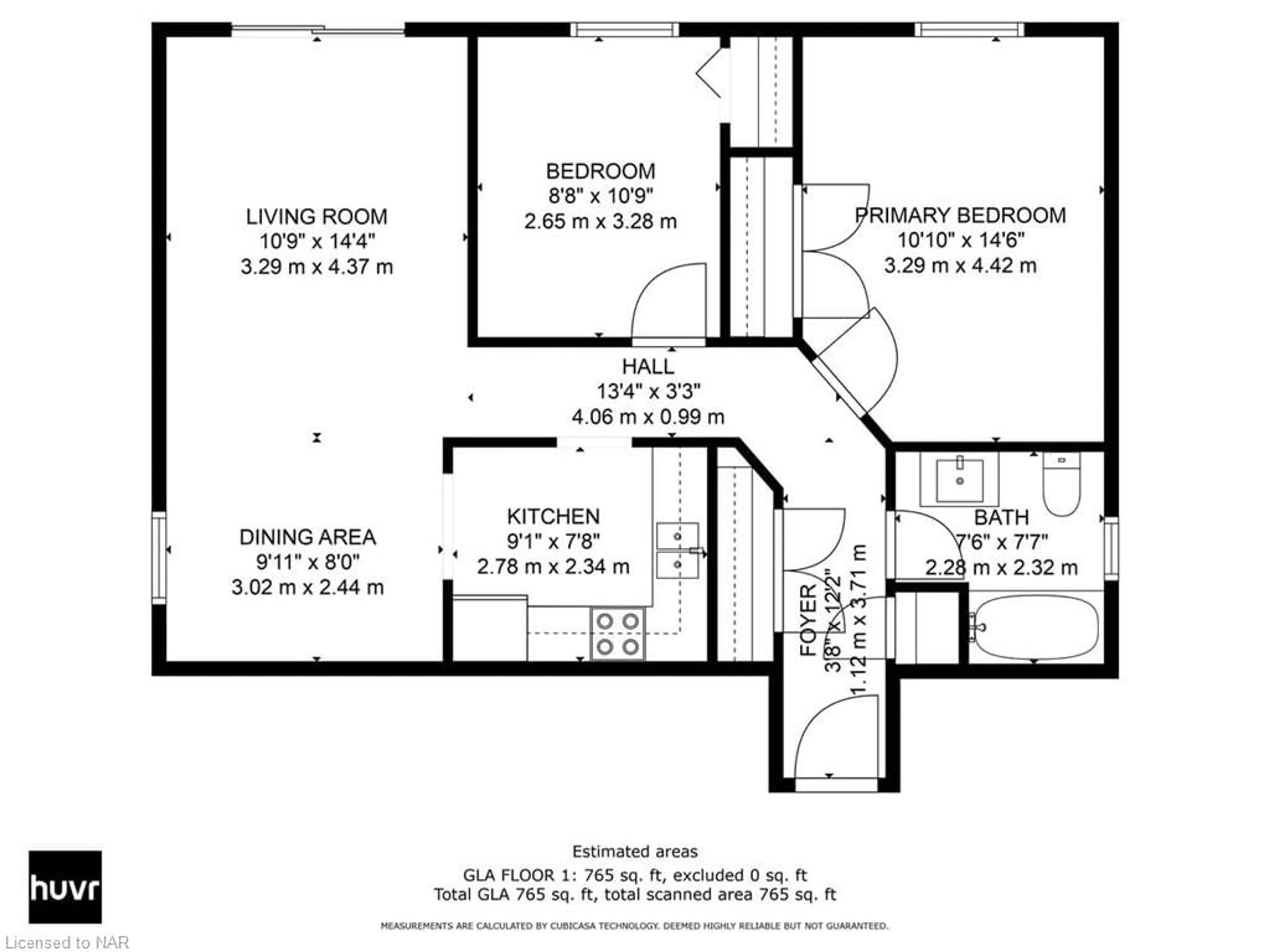 Floor plan for 78 Welland St #103, Thorold Ontario L2V 2C1