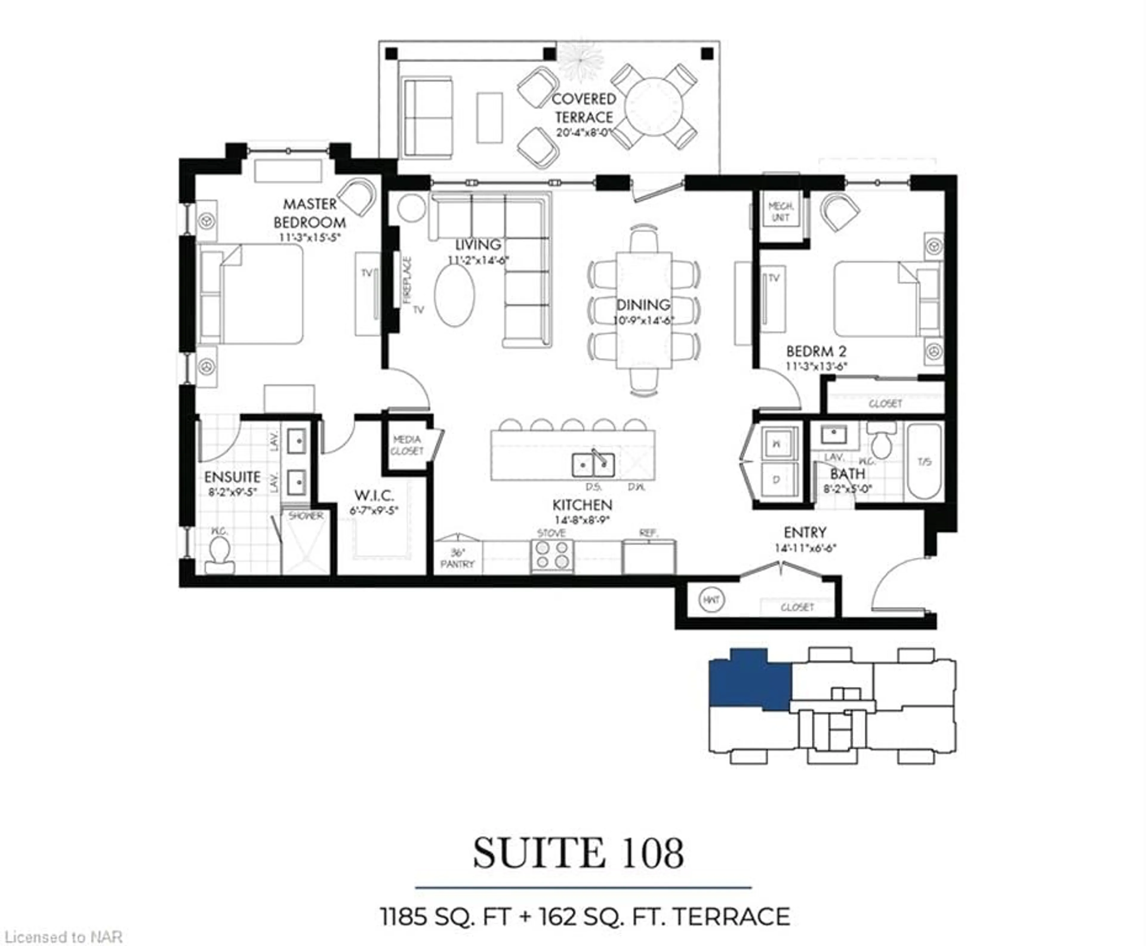 Floor plan for 119 Lincoln St #108, Welland Ontario L3C 5J7