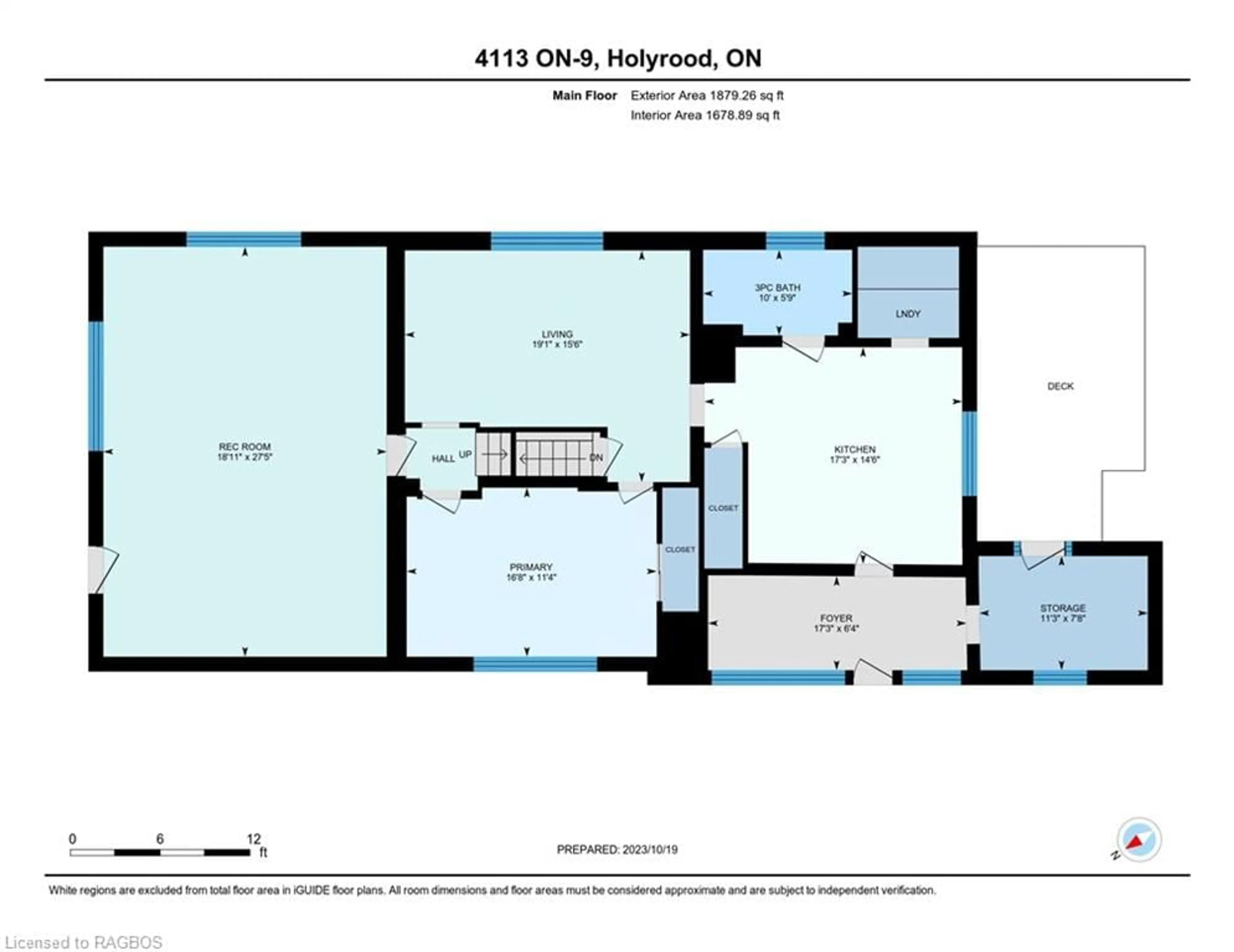 Floor plan for 4113 Highway 9 Hwy, Holyrood Ontario N0G 2B0