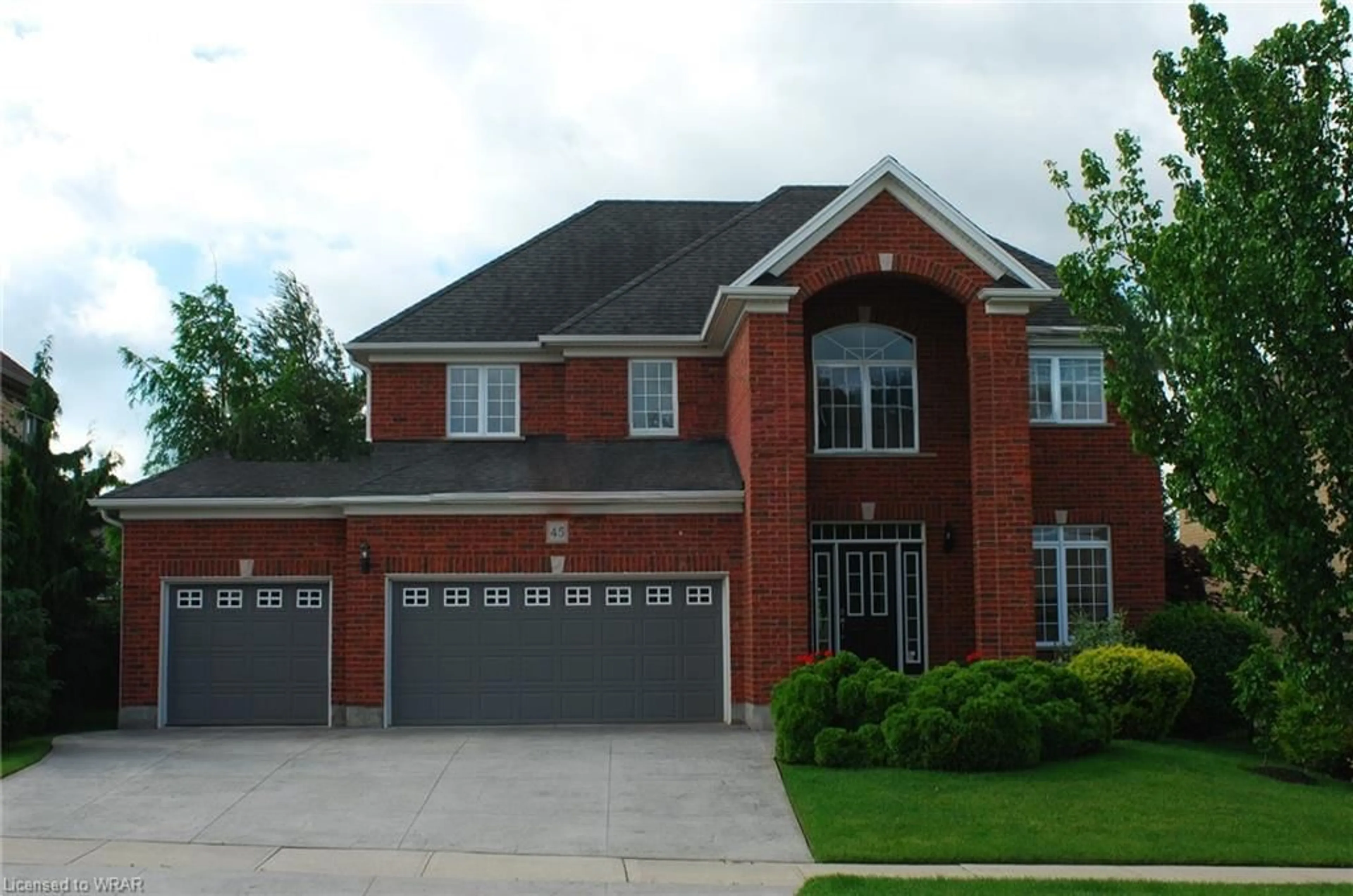 Home with brick exterior material for 45 Pioneer Tower Cres, Kitchener Ontario N2P 2L2