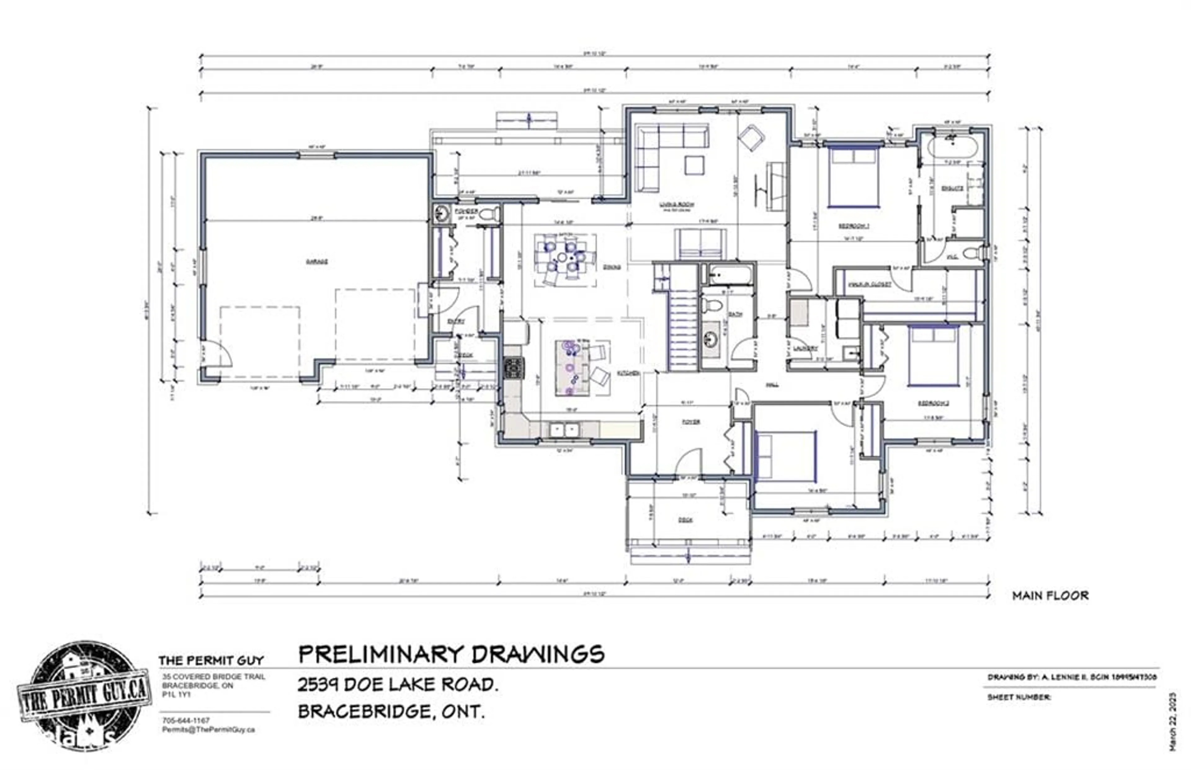 Floor plan for 2539 Doe Lake Rd, Bracebridge Ontario P1P 1R3