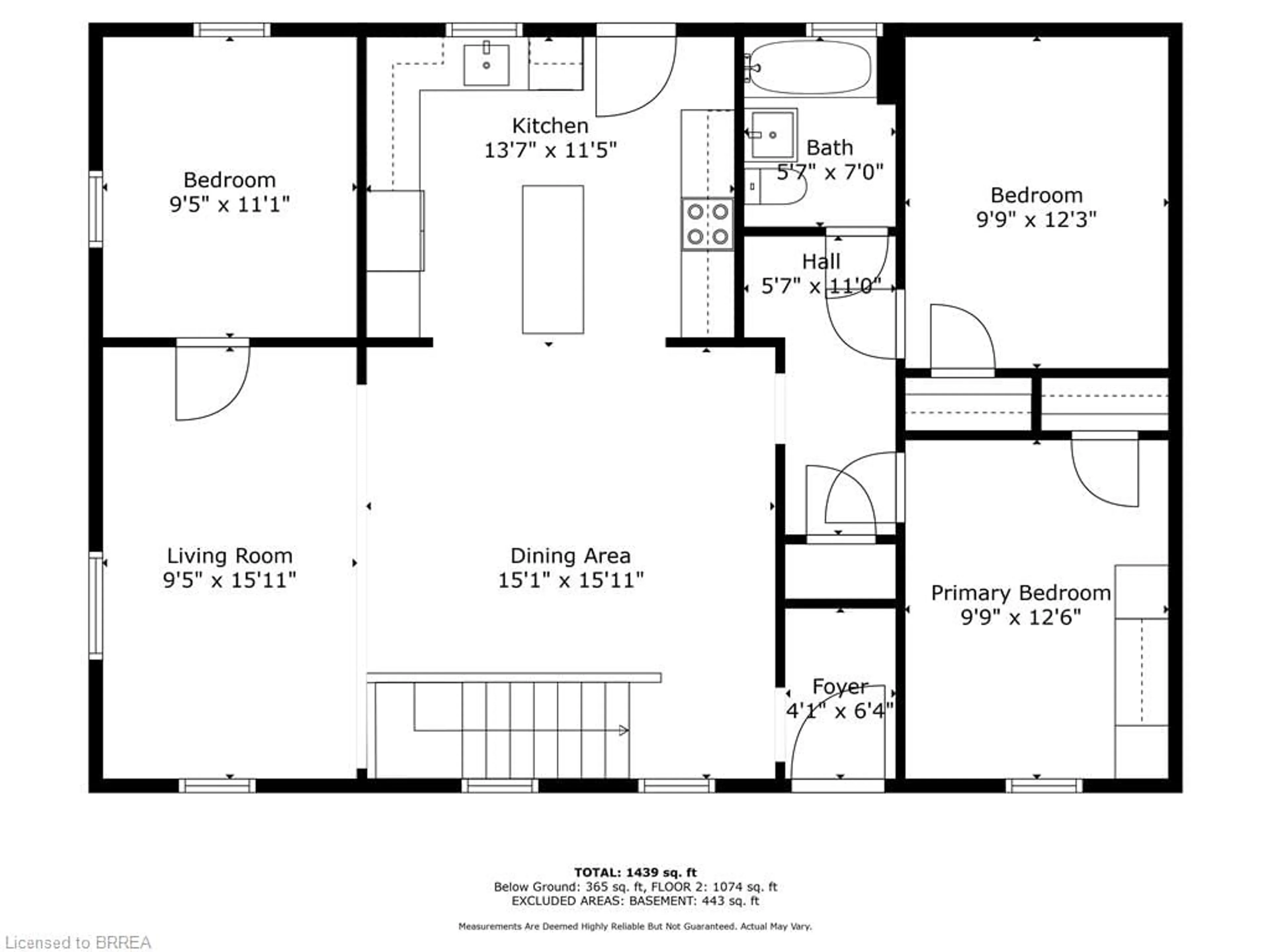 Floor plan for 9377 Garner Rd, Straffordville Ontario N0J 1Y0