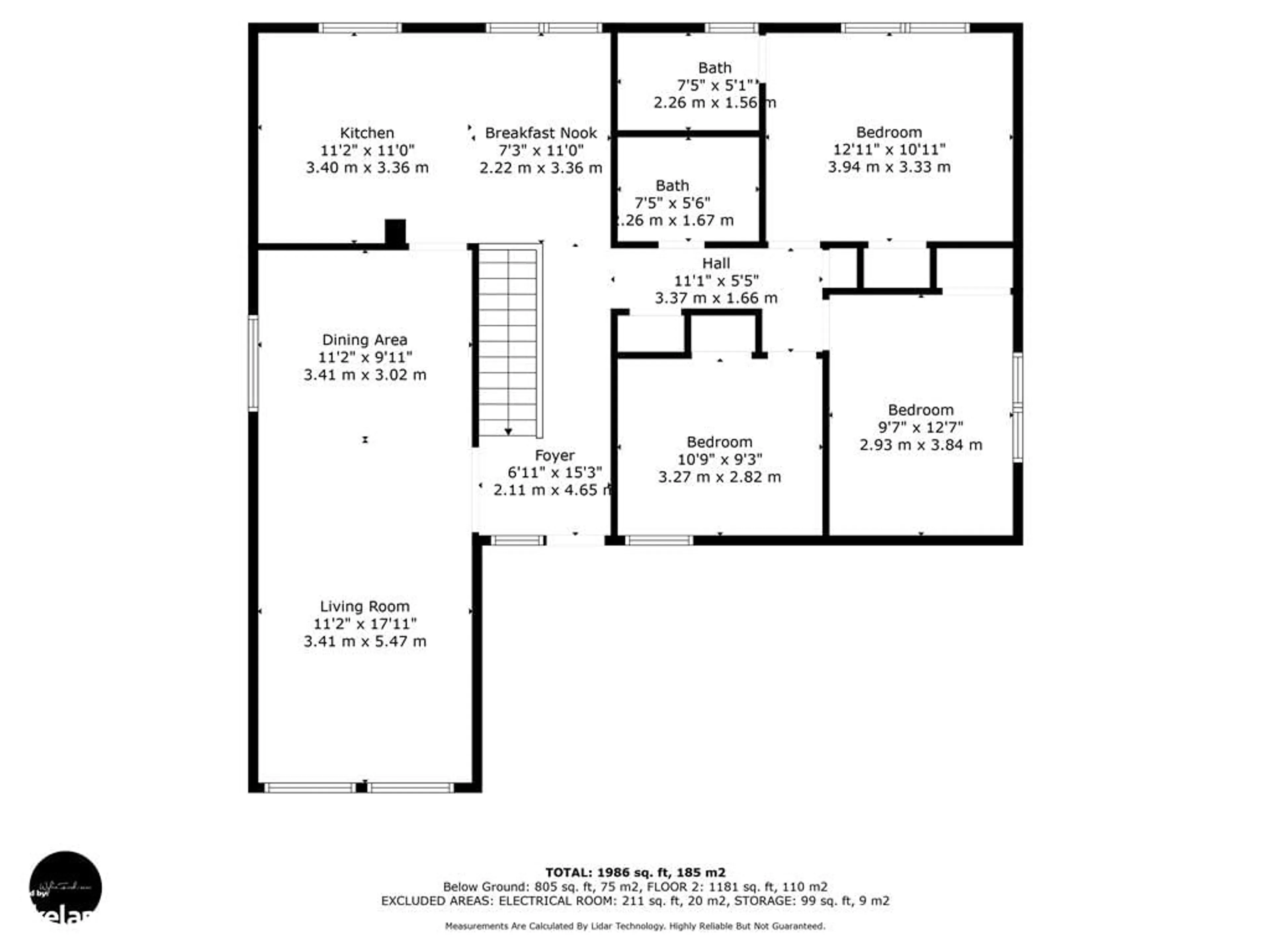 Floor plan for 1033 Dina Cres, Midland Ontario L4R 5C5