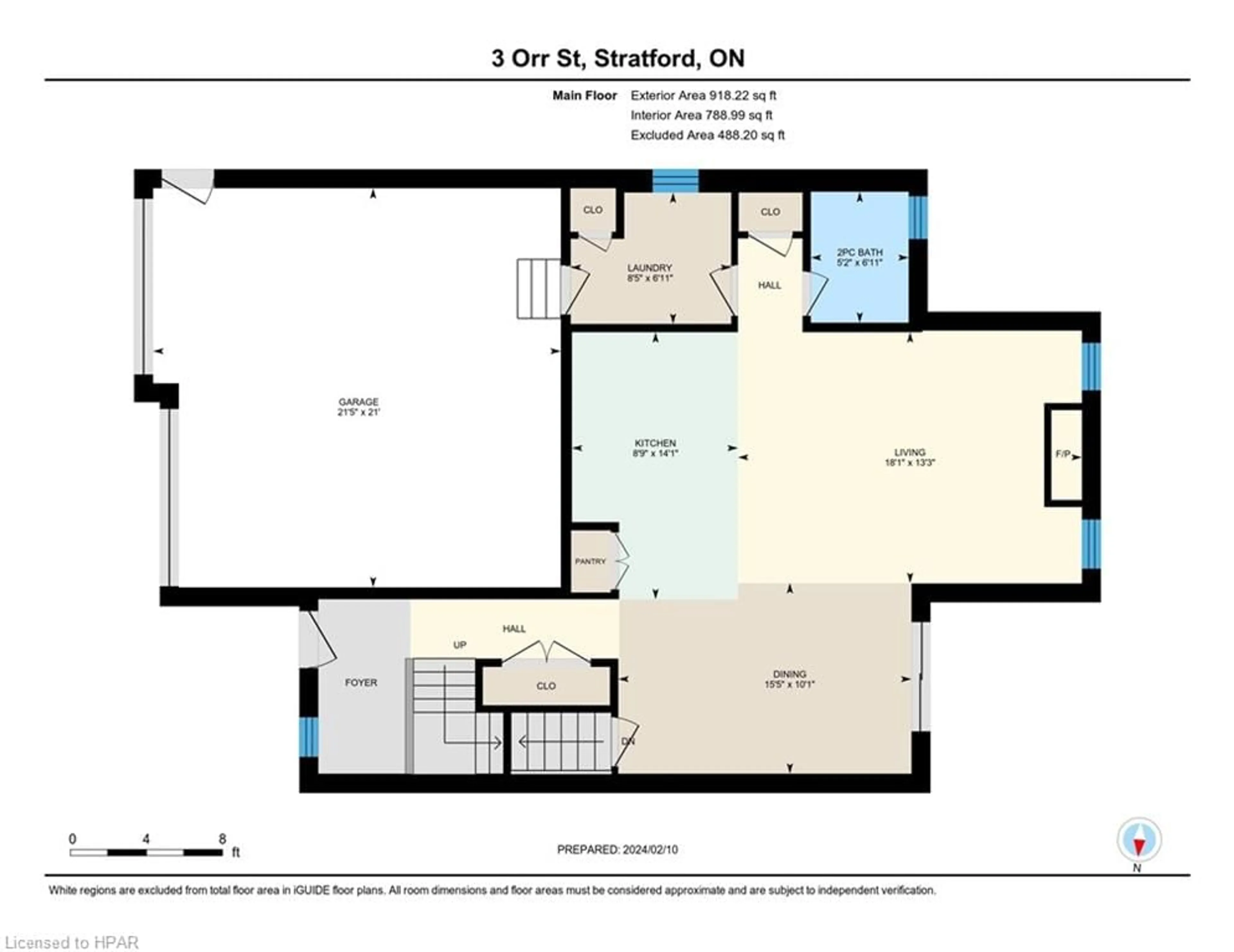 Floor plan for 3 Orr Street, Stratford Ontario N5A 0C6