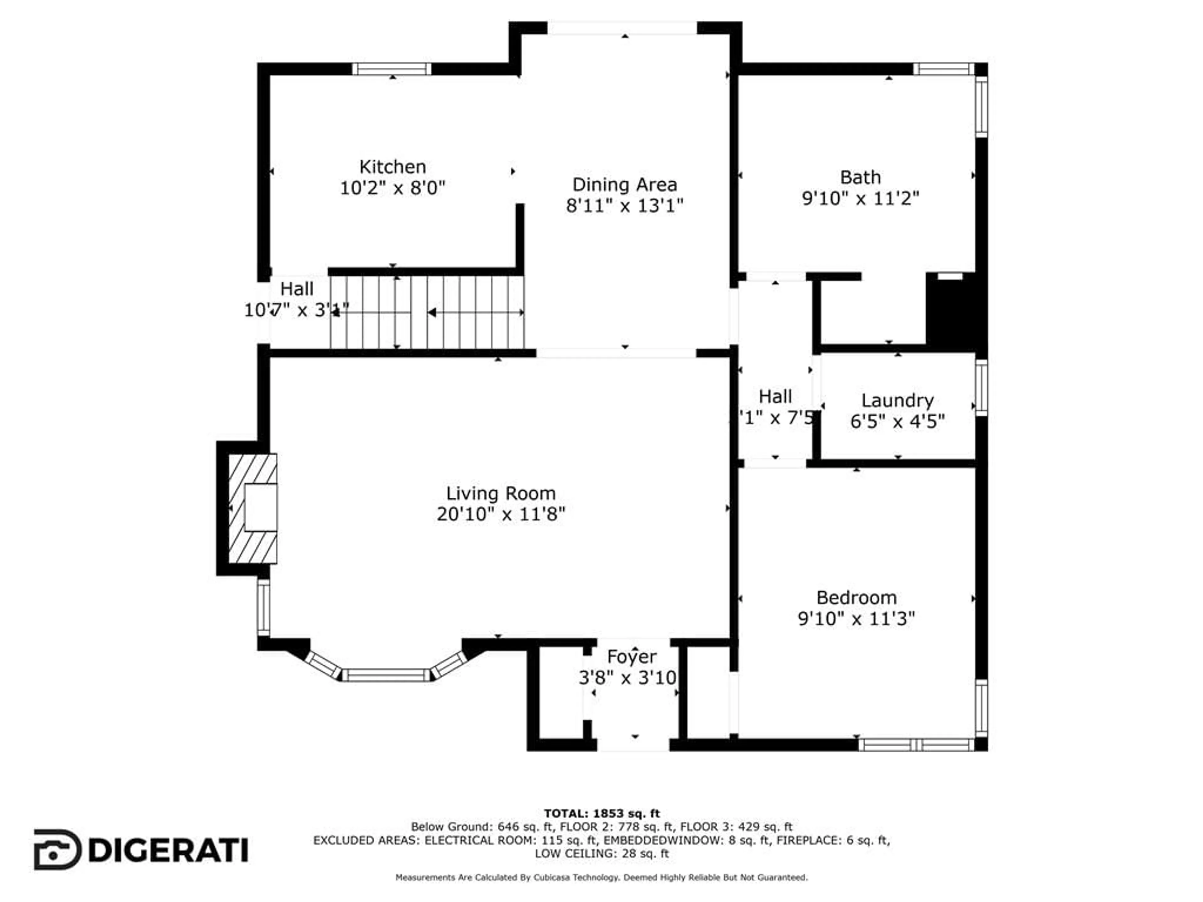 Floor plan for 170 Peel St, Barrie Ontario L4M 3L6