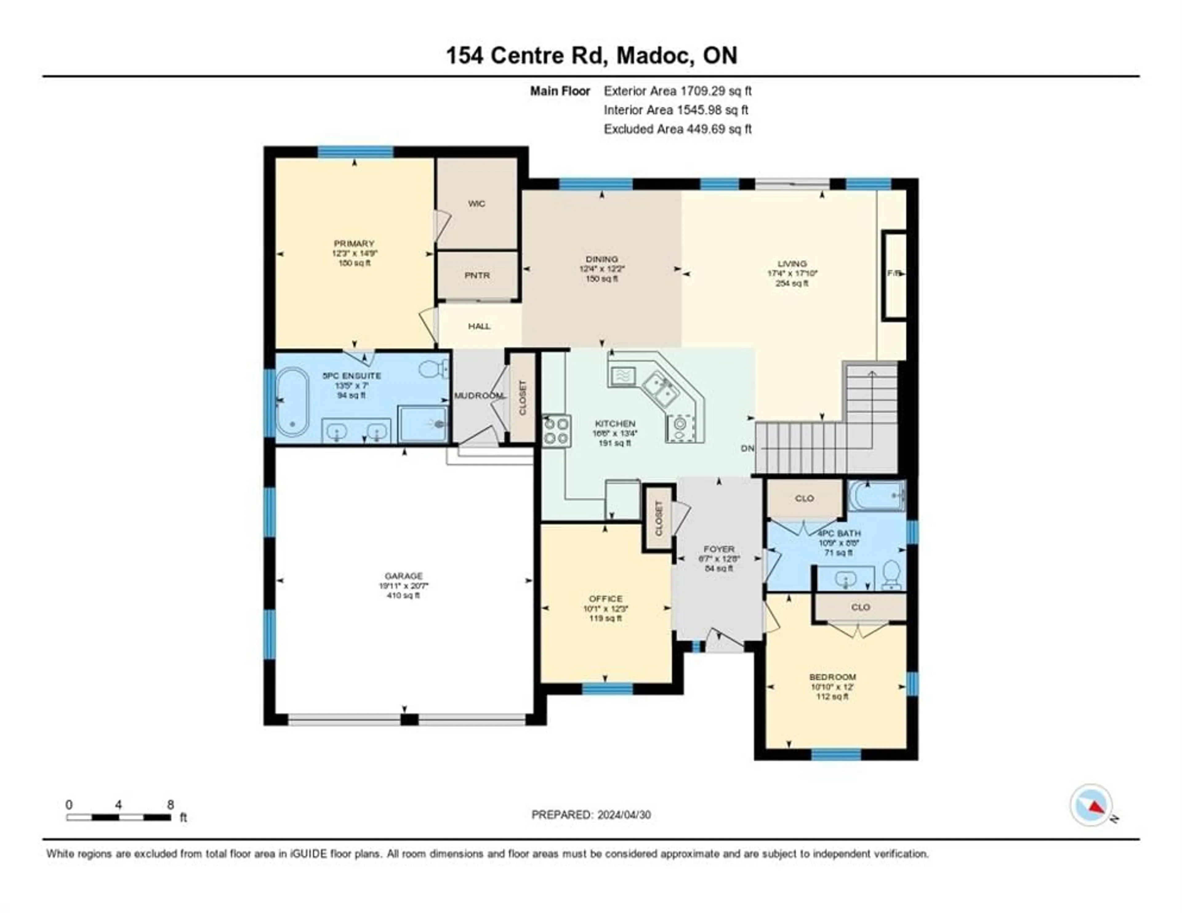 Floor plan for 154 Centre Rd, Madoc Ontario K0K 2K0