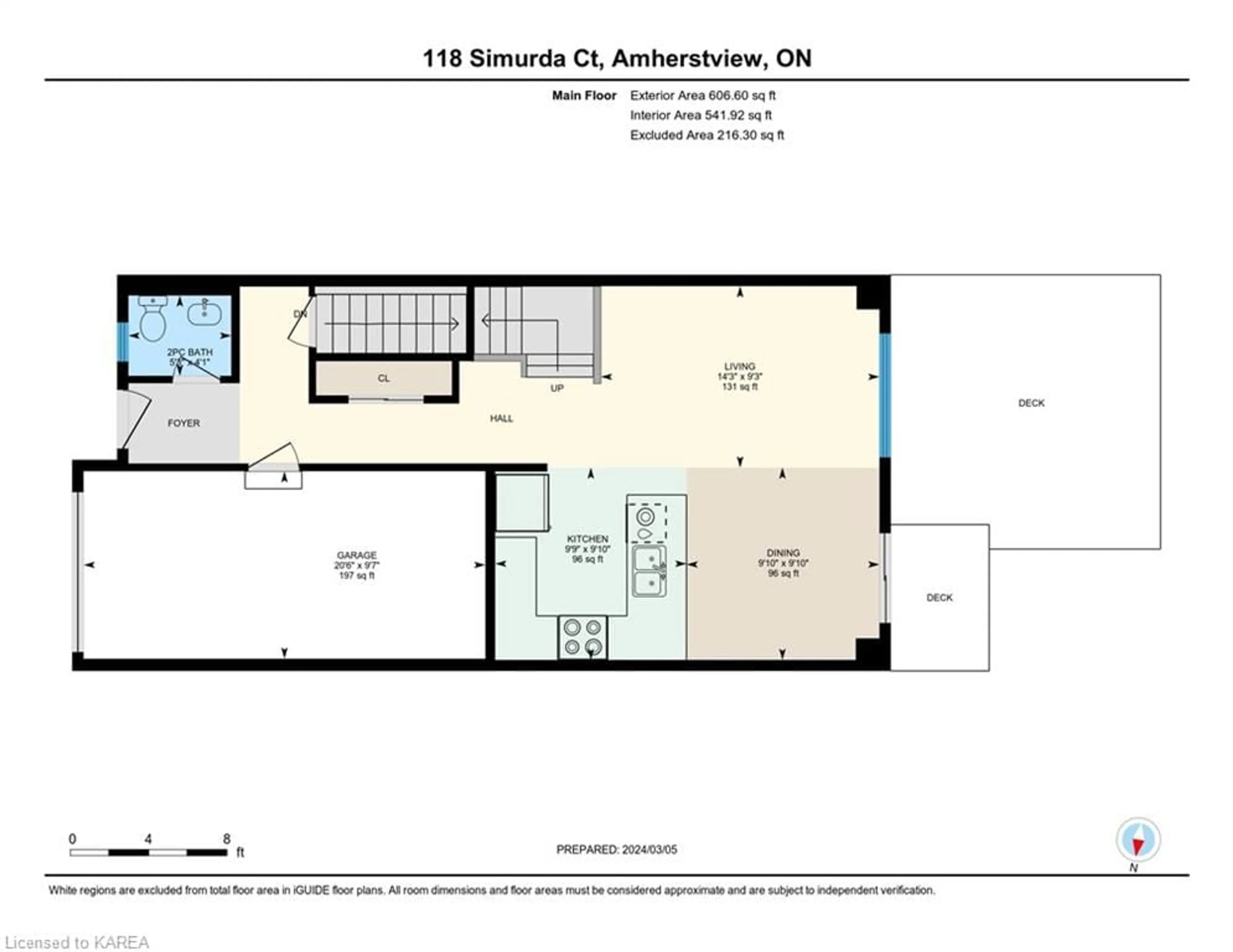 Floor plan for 118 Simurda Crt, Amherstview Ontario K7N 0A8