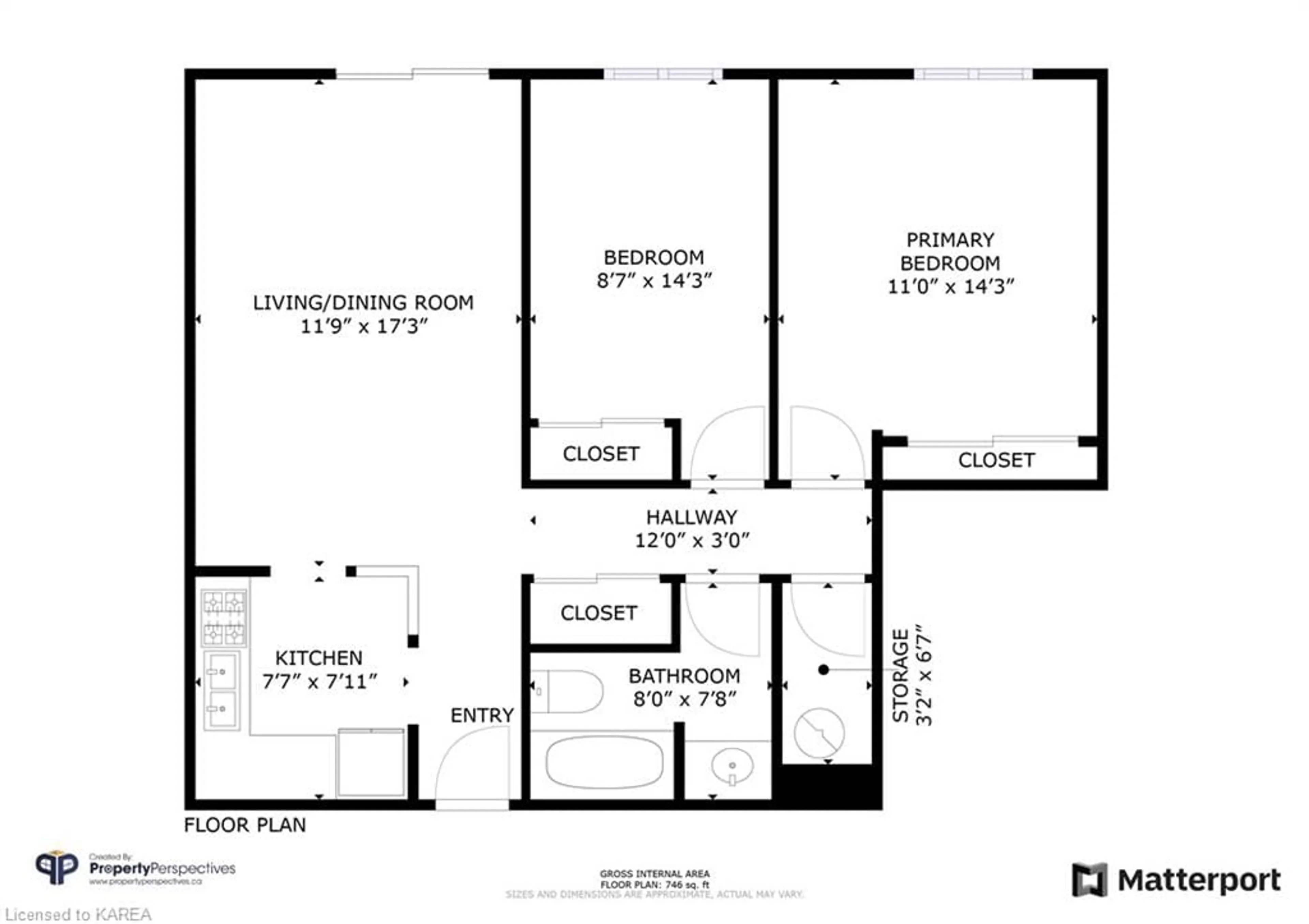 Floor plan for 310 Kingsdale Ave #414, Kingston Ontario K7M 8S1