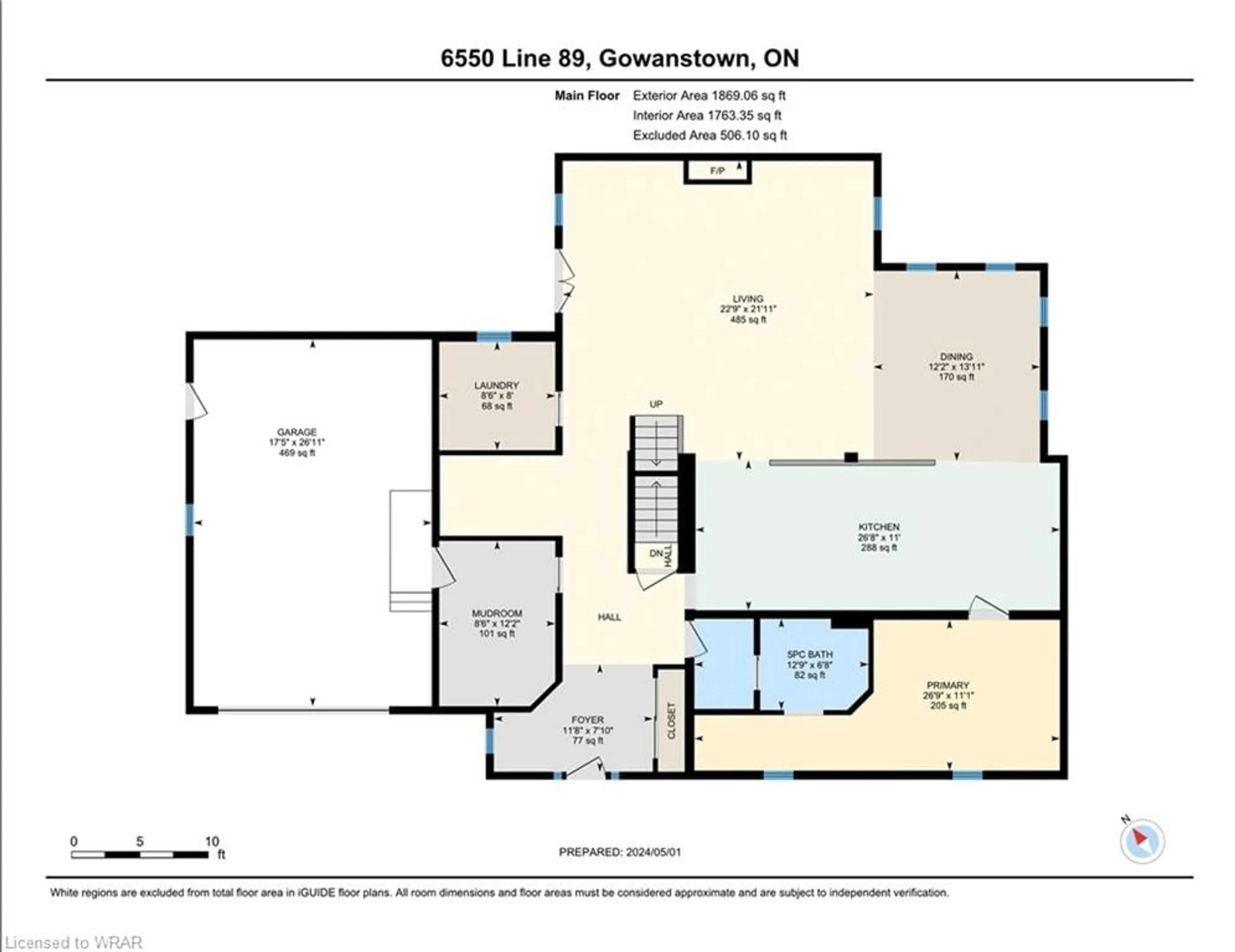 Floor plan for 6550 Line 89, Gowanstown Ontario N0G 1Y0