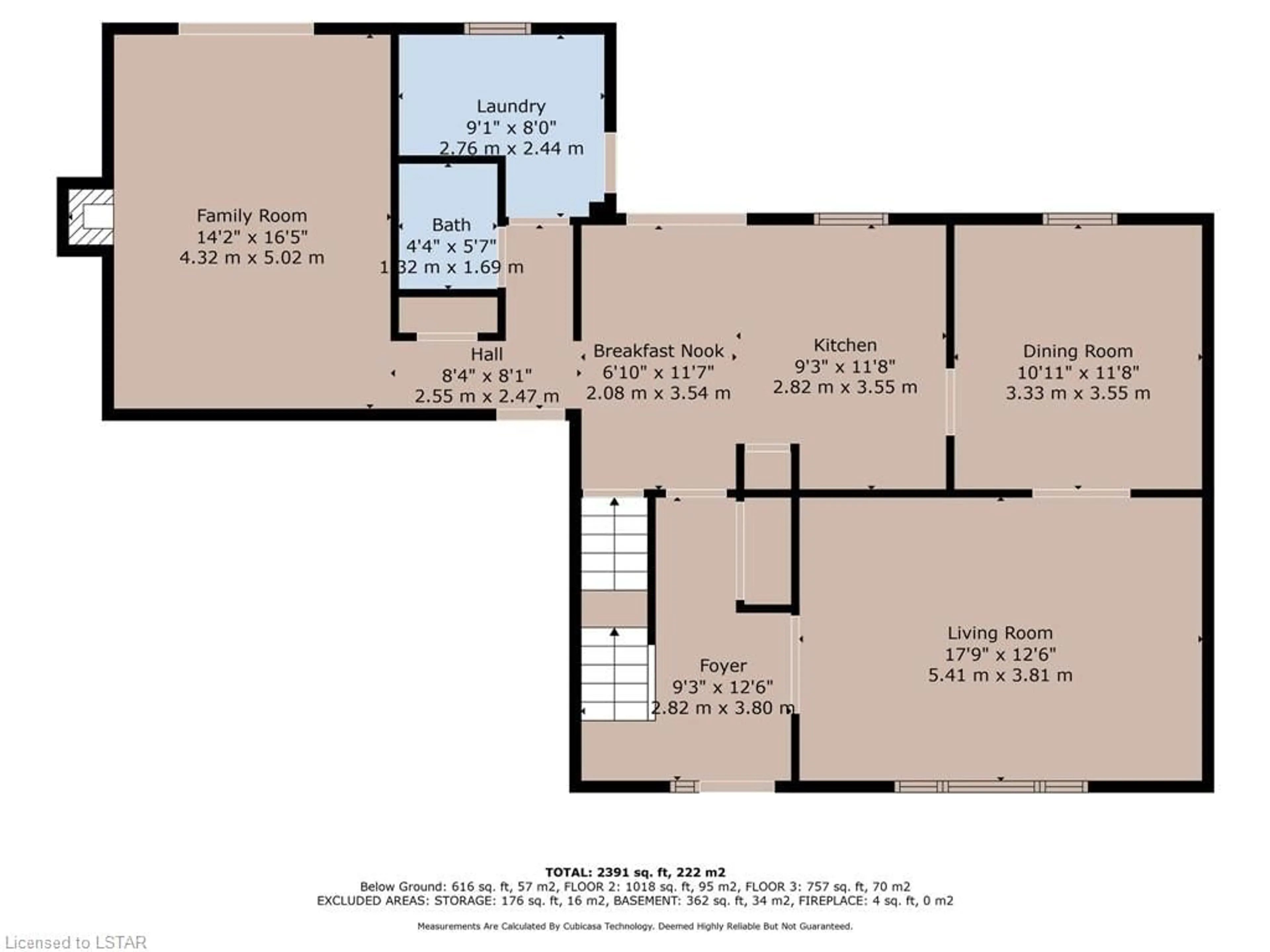 Floor plan for 734 Widmore Dr, London Ontario N6J 4C1