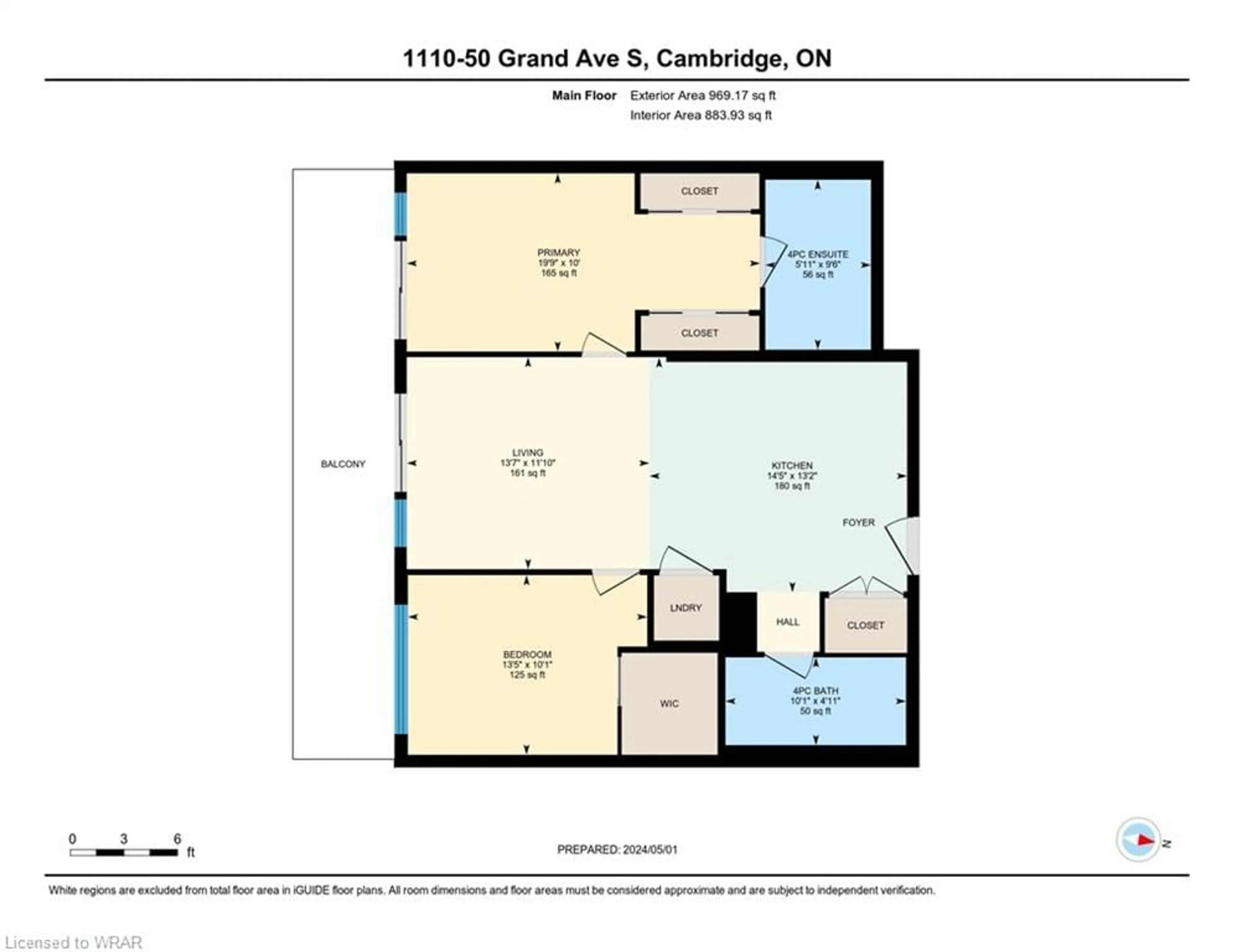 Floor plan for 50 Grand Ave #1110, Cambridge Ontario N1S 0C2