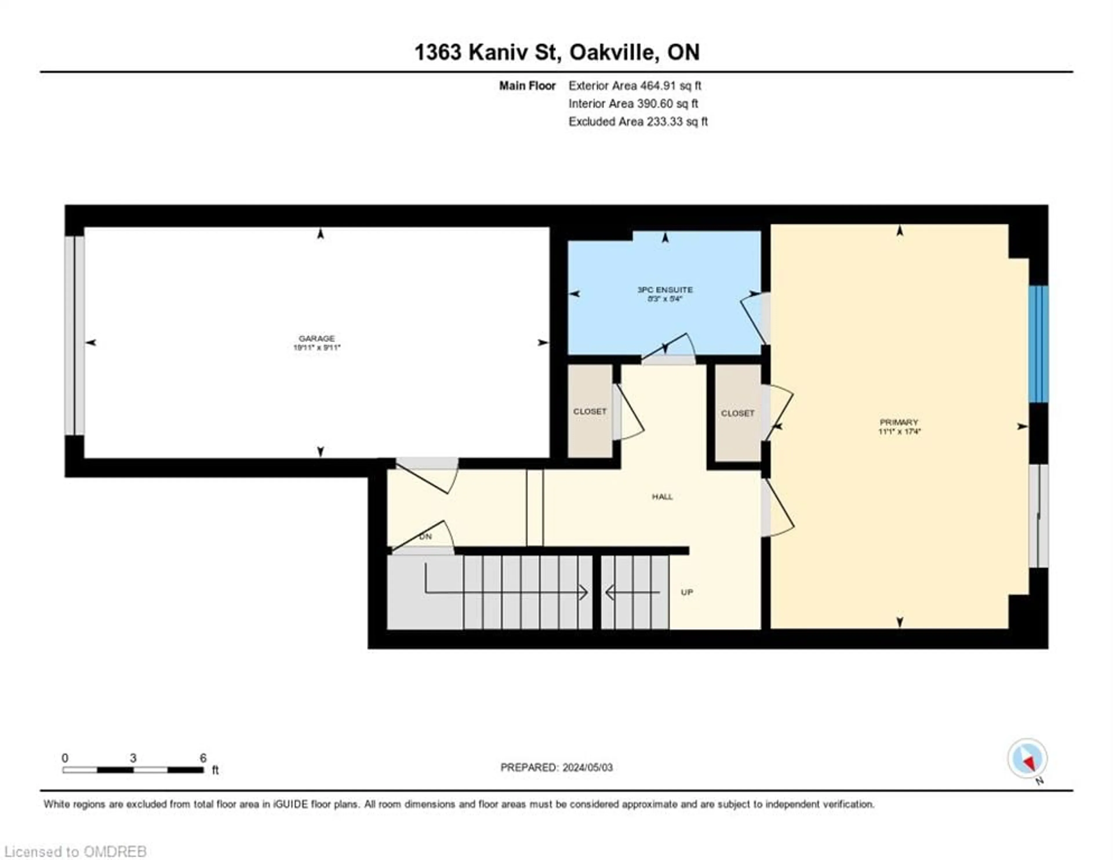 Floor plan for 1363 Kaniv St, Oakville Ontario L6M 5R3