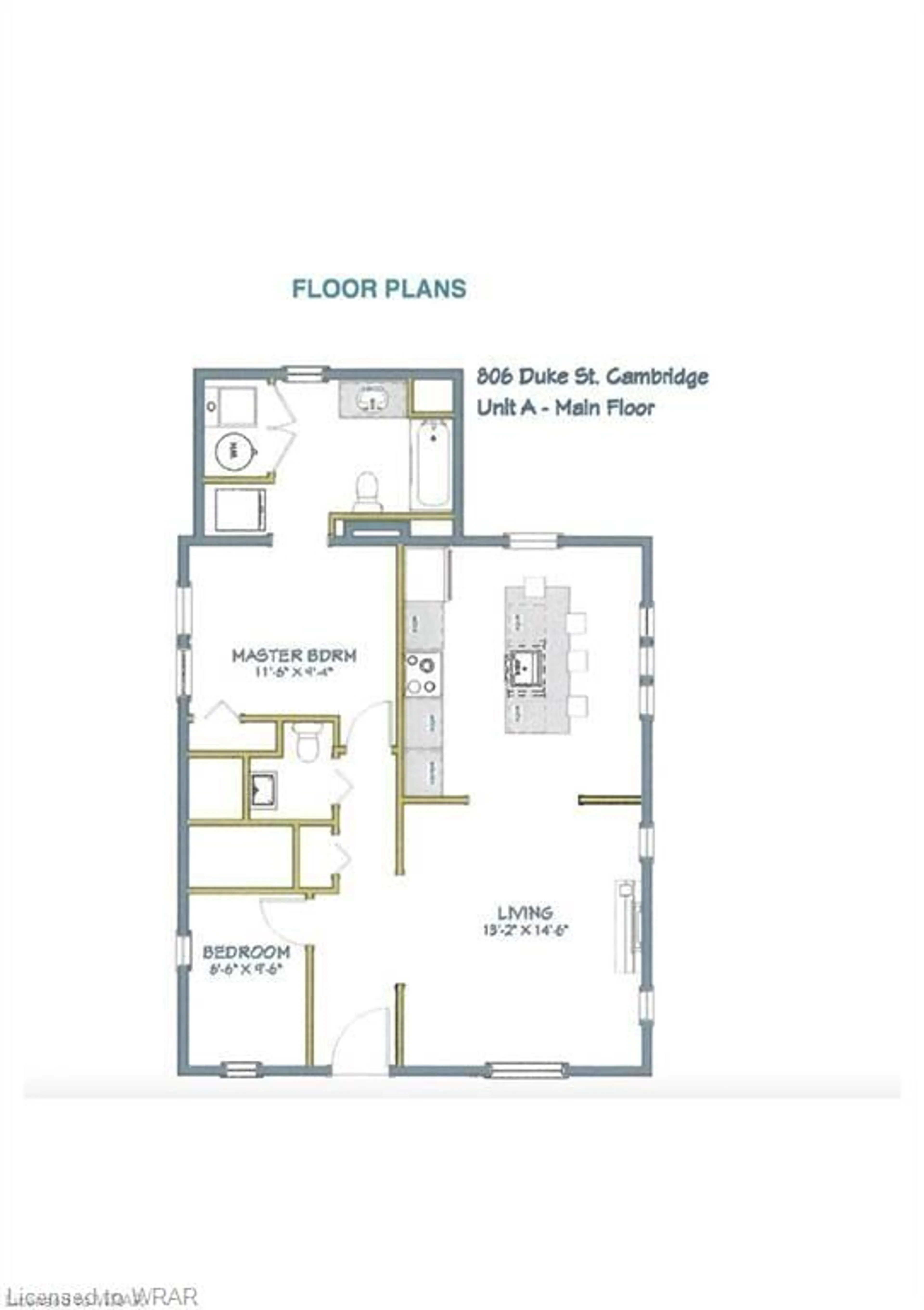 Floor plan for 806 Duke St, Cambridge Ontario N3H 3T9