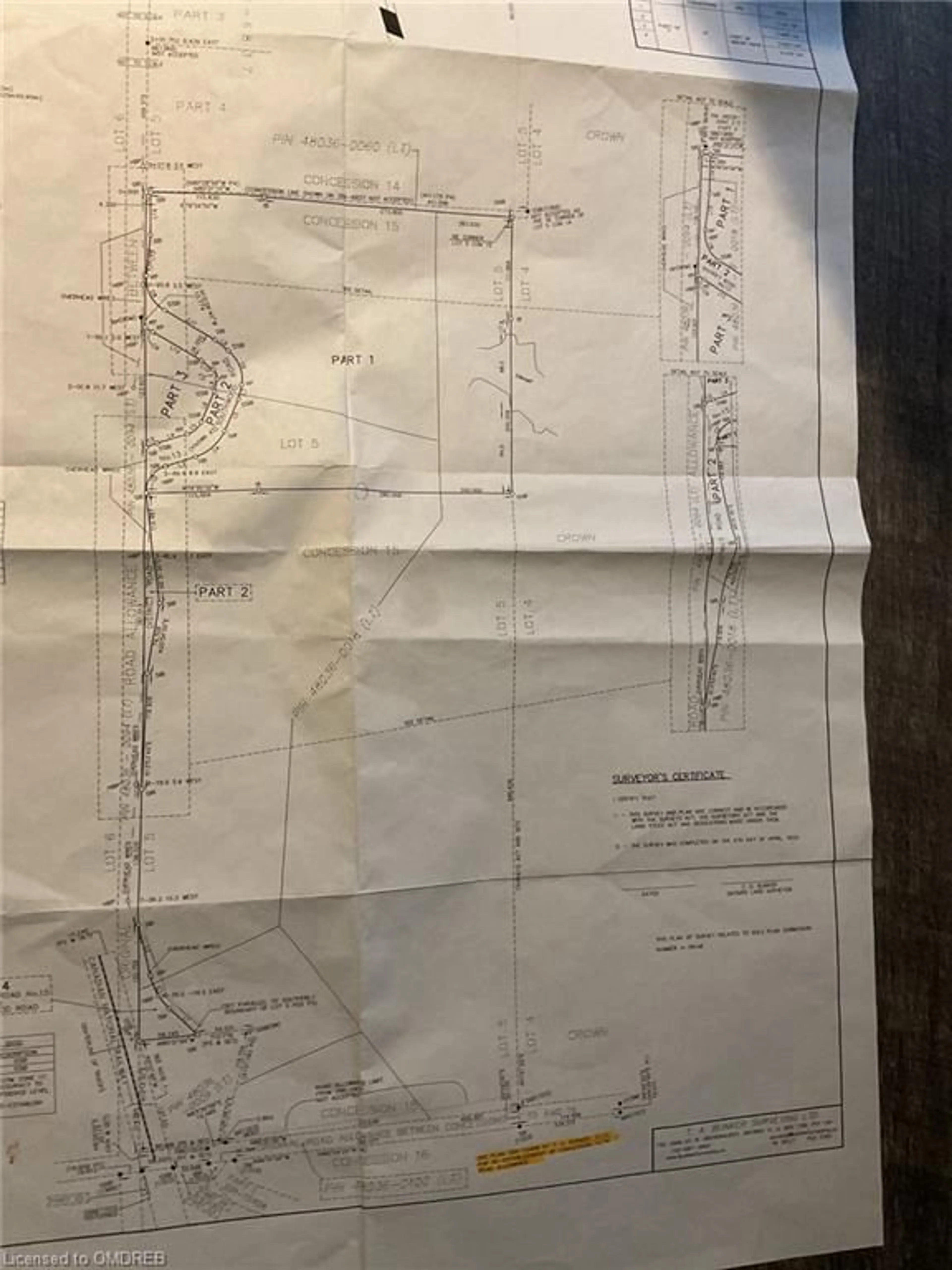 Picture of a map for PT 1  LOT 5 CON Southwood Rd, Kilworthy Ontario P0E 1G0