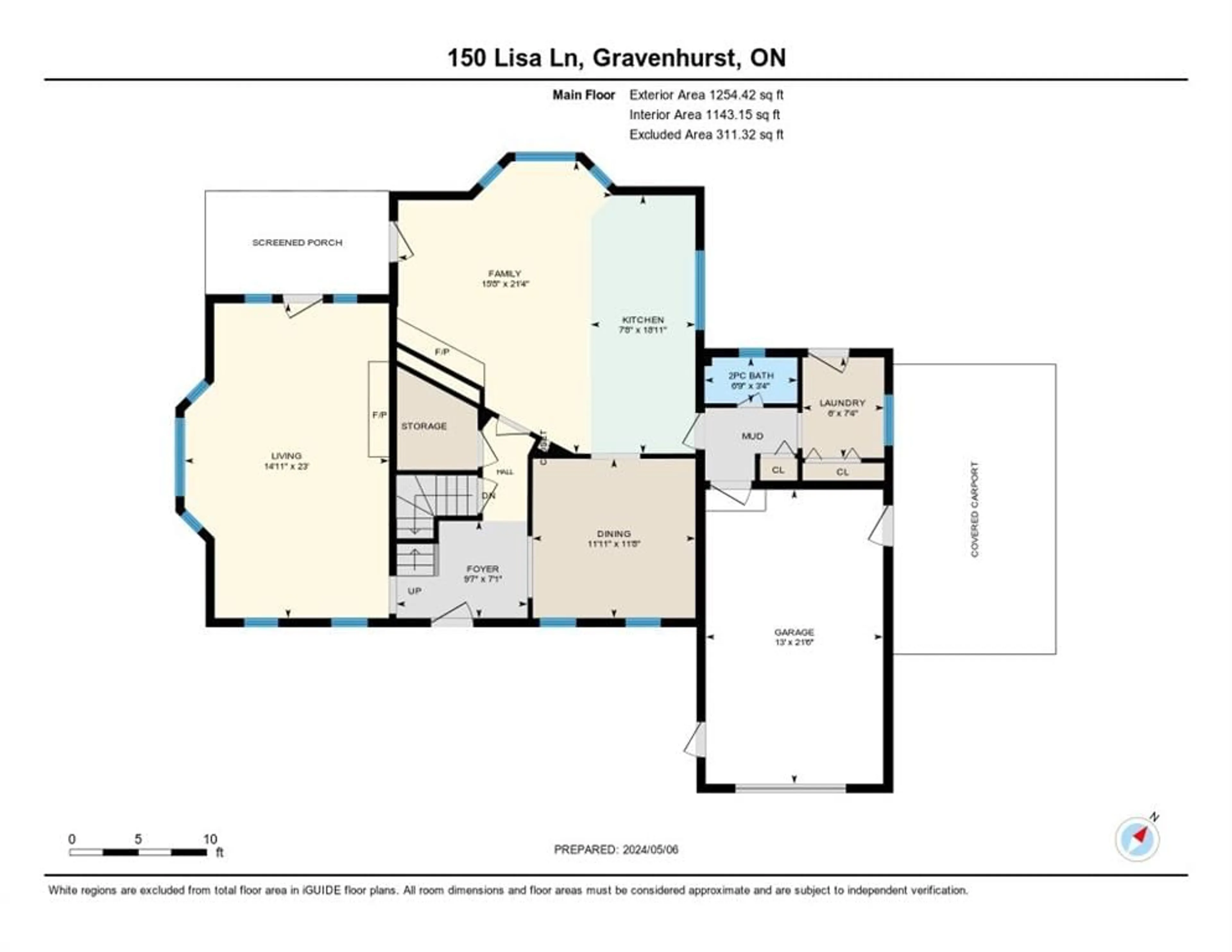 Floor plan for 150 Lisa Lane, Gravenhurst Ontario P1P 1A8