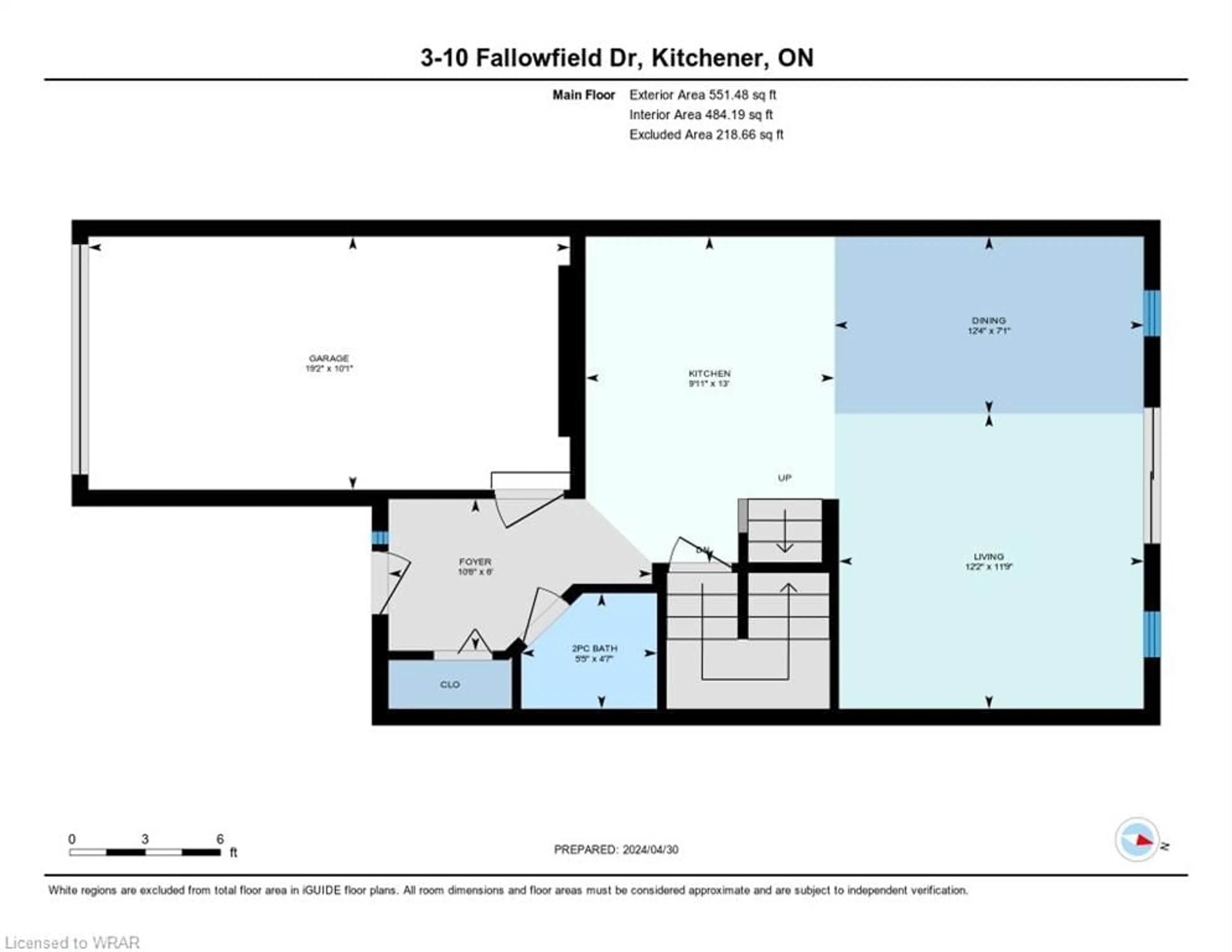 Floor plan for 10 Fallowfield Dr #3, Kitchener Ontario N2C 0A4