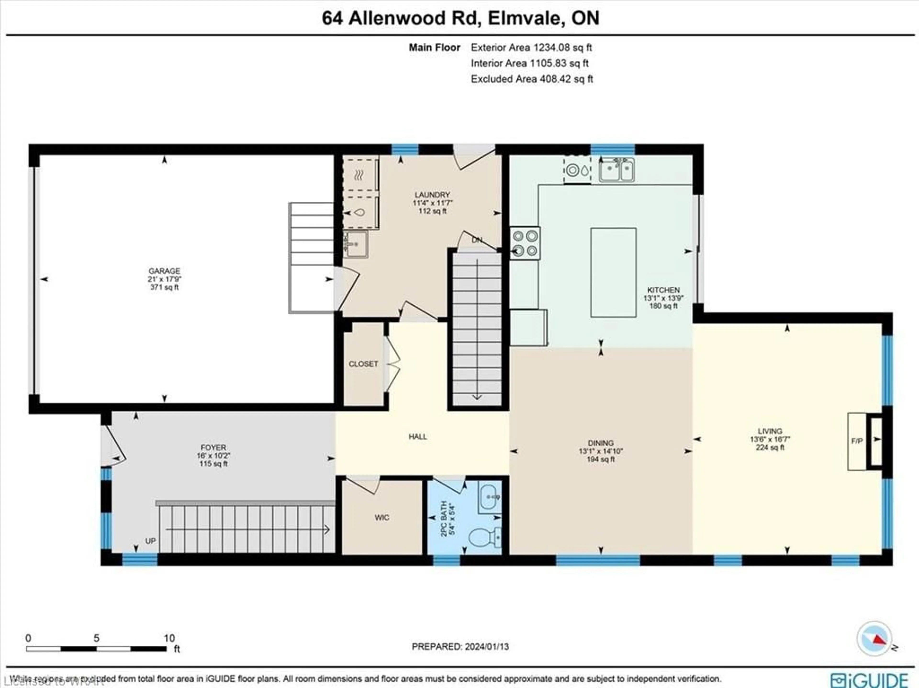 Floor plan for 64 Allenwood Rd, Elmvale Ontario L0L 1P0